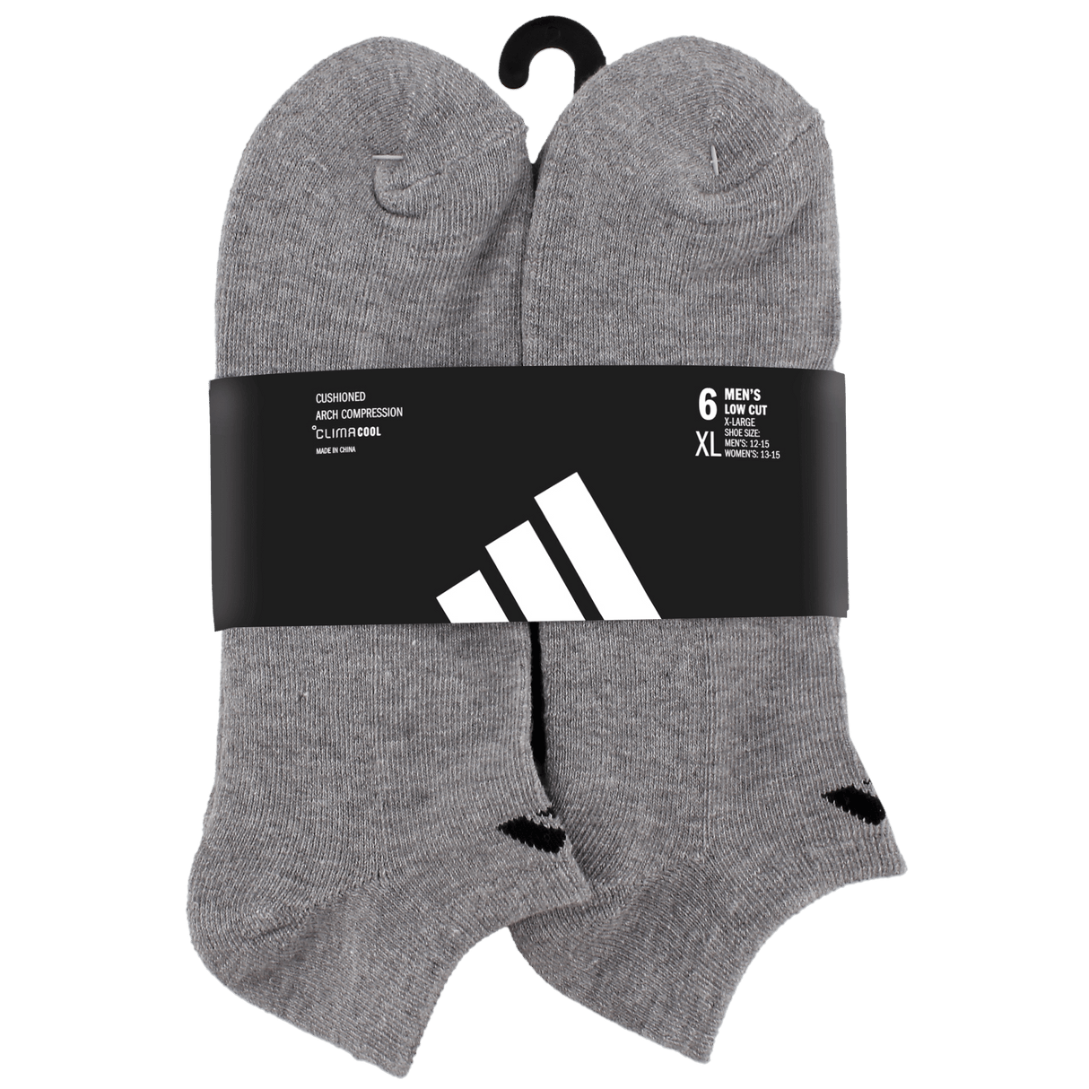 adidas Men's Athletic Cushioned 6-Pack No Show Sock-9