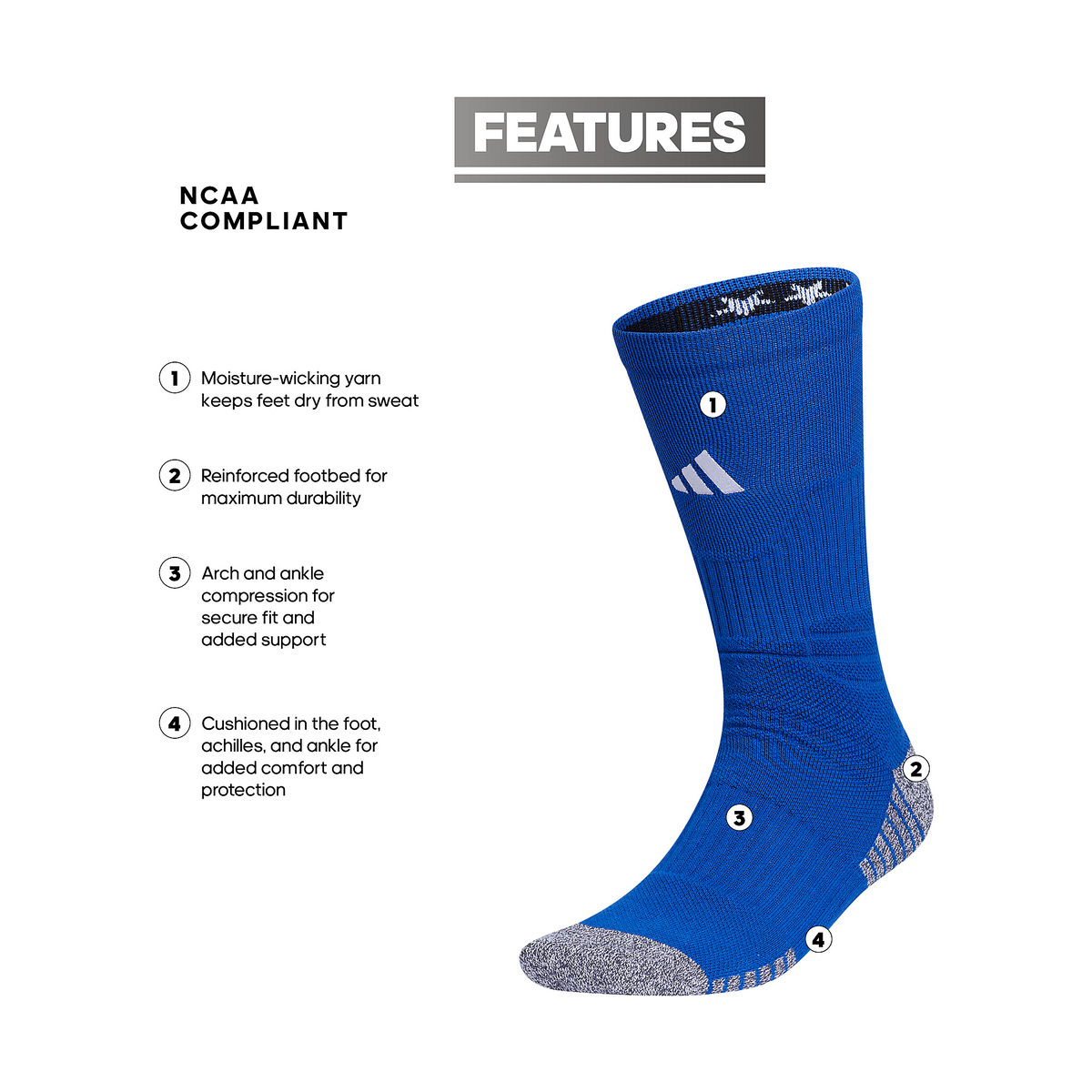 adidas 5-Star Team 2.0 Crew Sock-2
