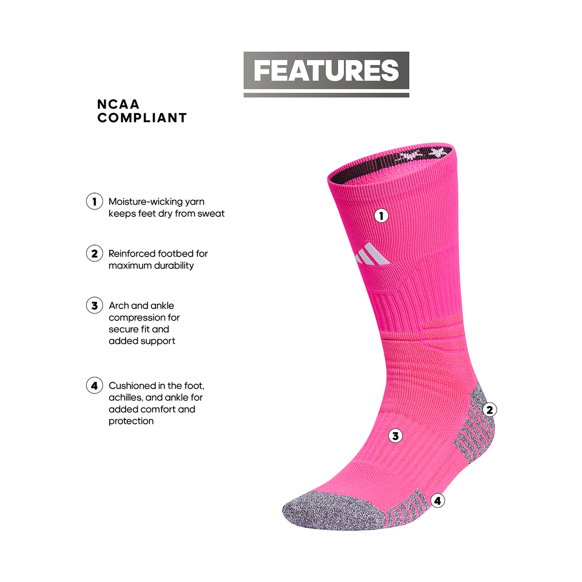 adidas 5-Star Team 2.0 Crew Sock-2