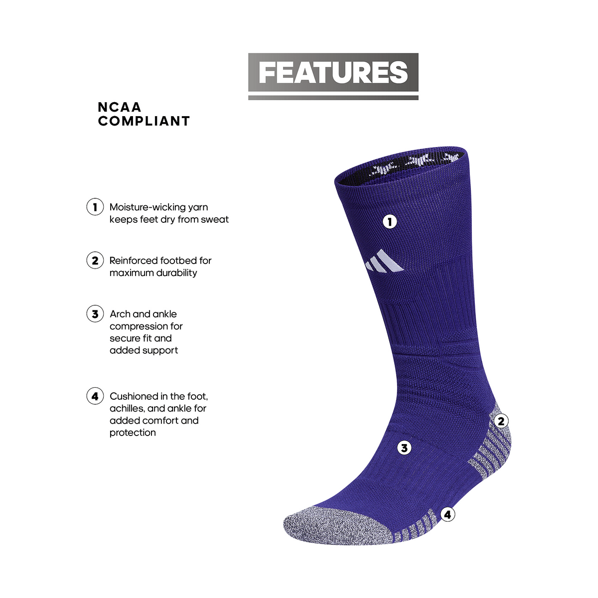 adidas 5-Star Team 2.0 Crew Sock-2