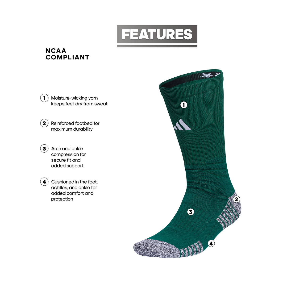adidas 5-Star Team 2.0 Crew Sock-2