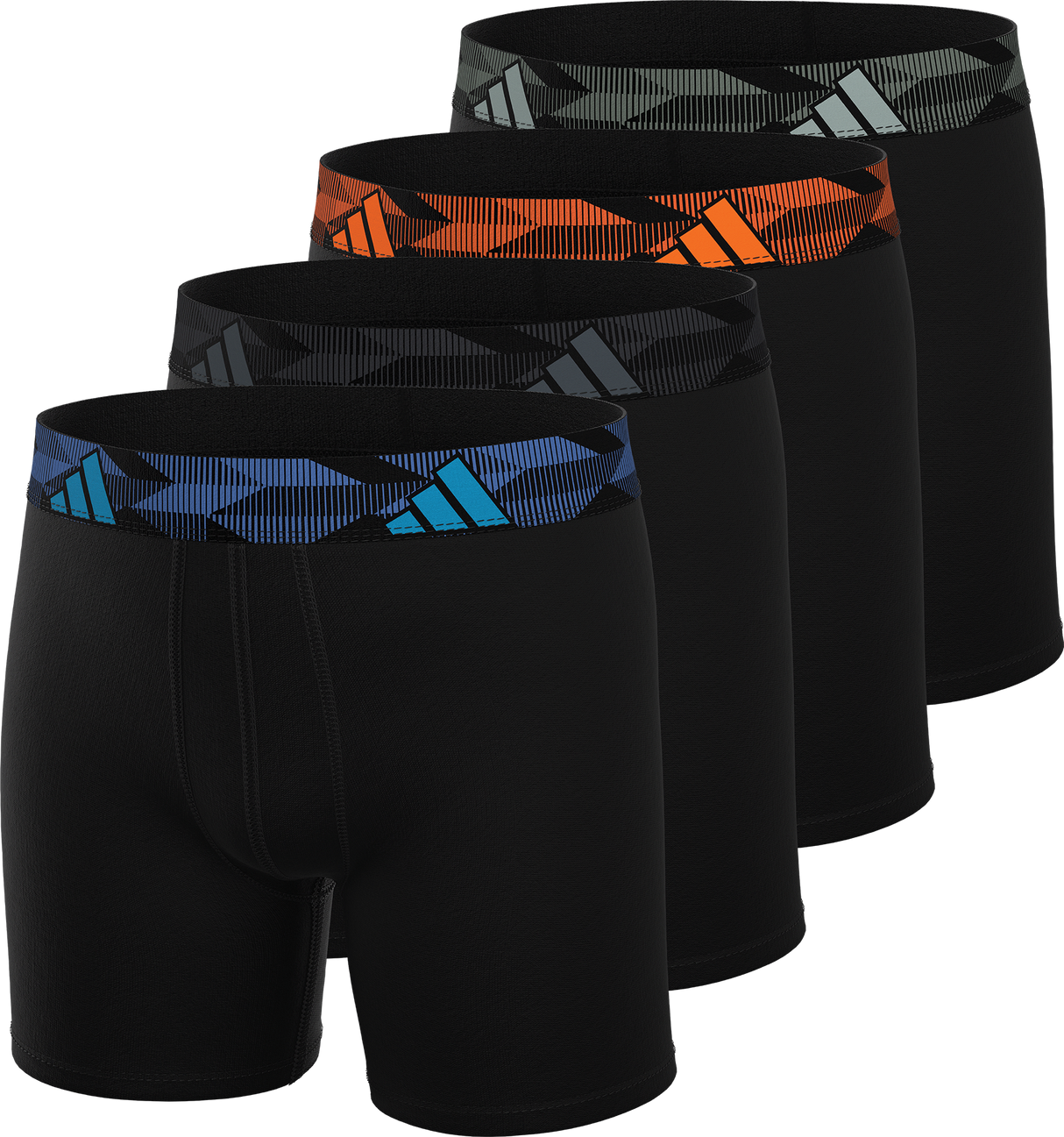 adidas Youth Microfiber 4-Pack Long Boxer Brief-1