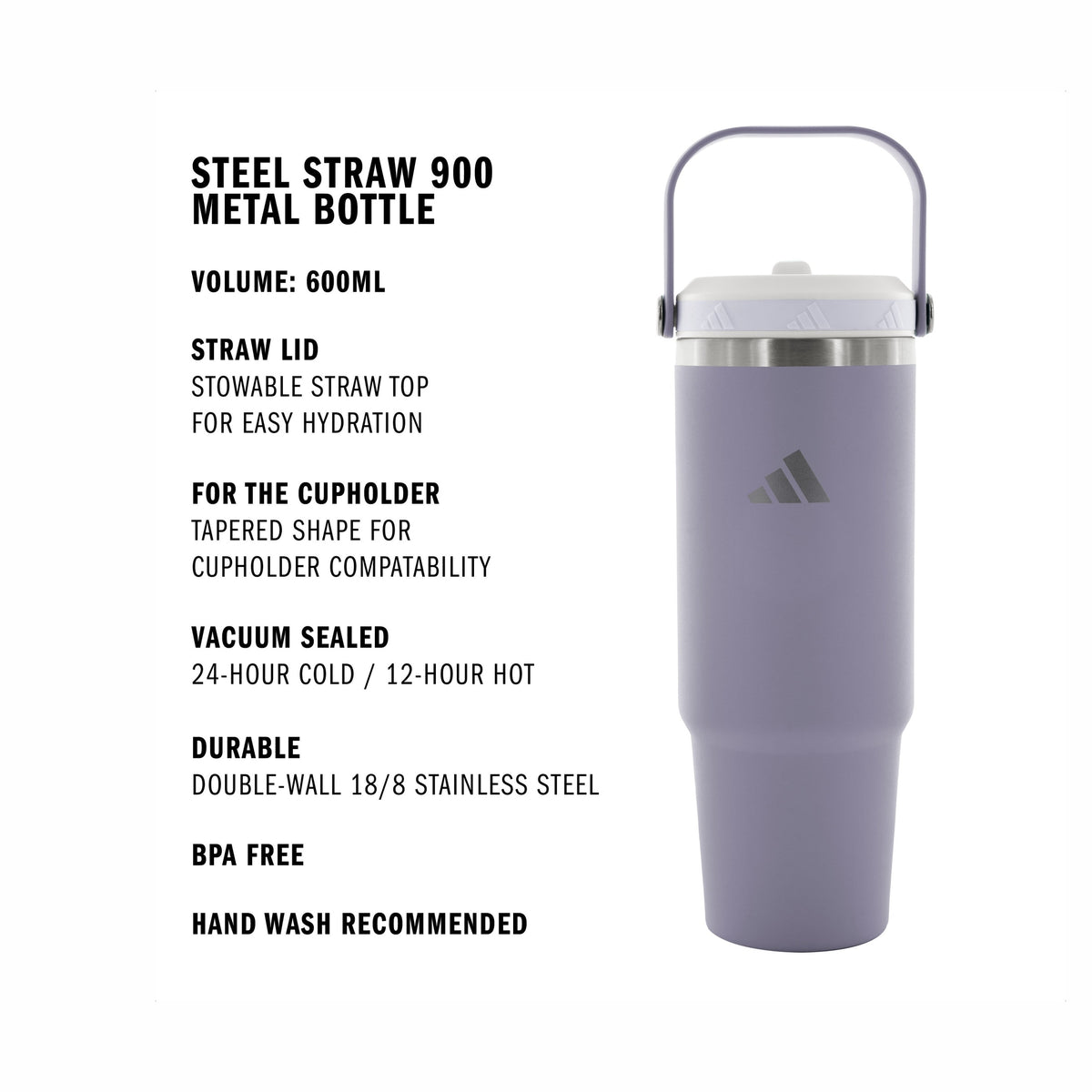 adidas Steel Straw 900 Metal Bottle-2