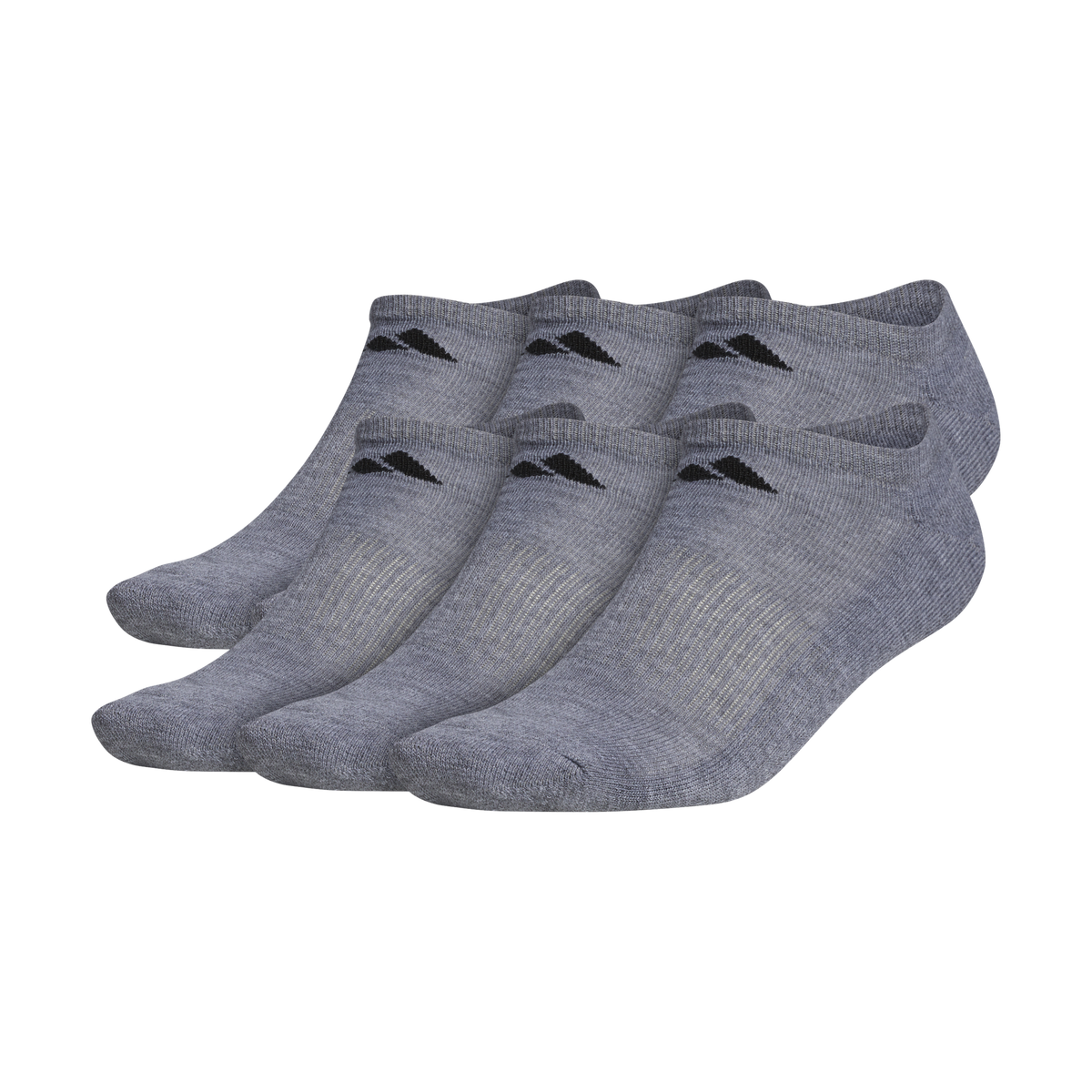 adidas Men's Athletic Cushioned 6-Pack No Show Sock-1