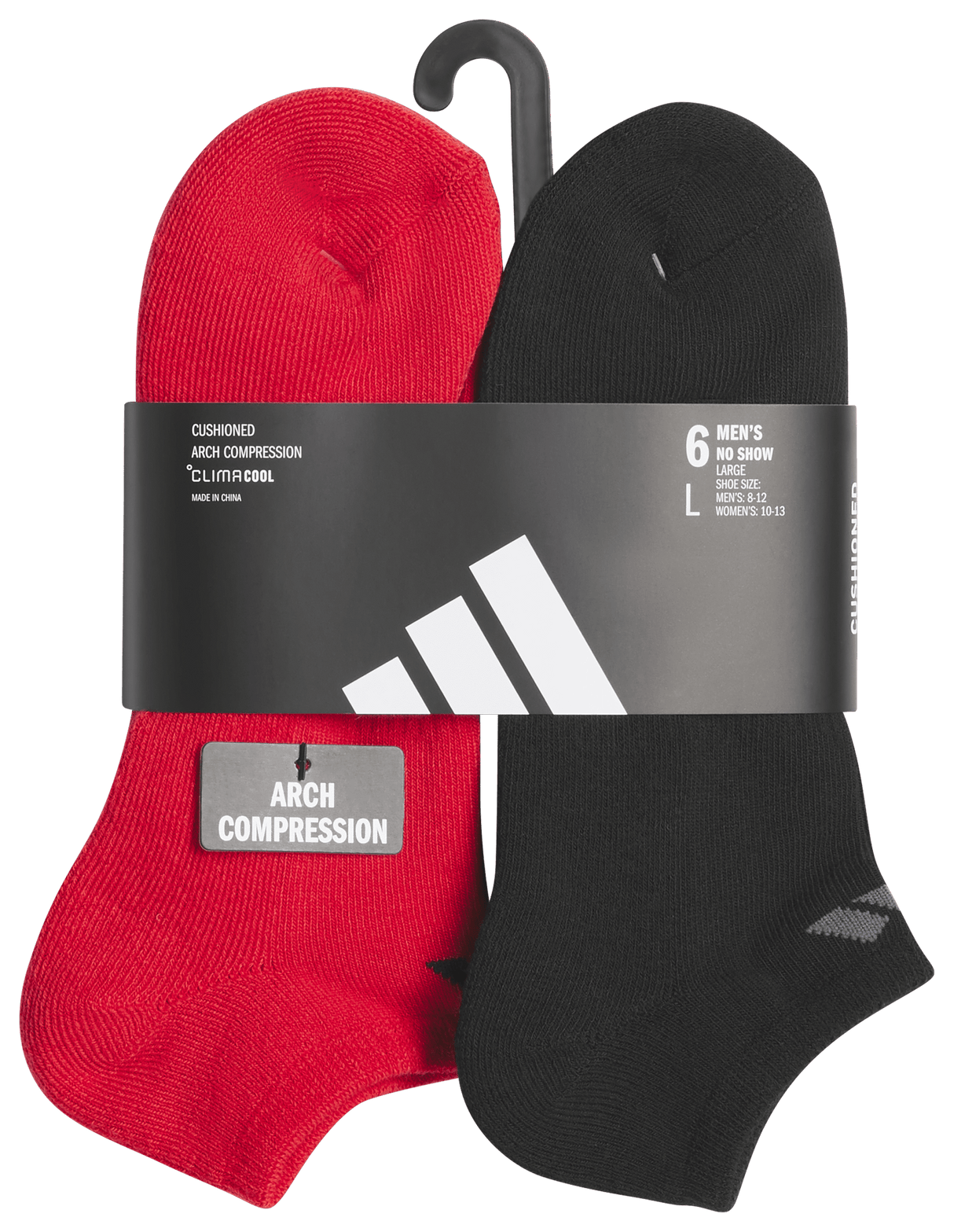 adidas Men's Athletic Cushioned 6-Pack No Show Sock-7