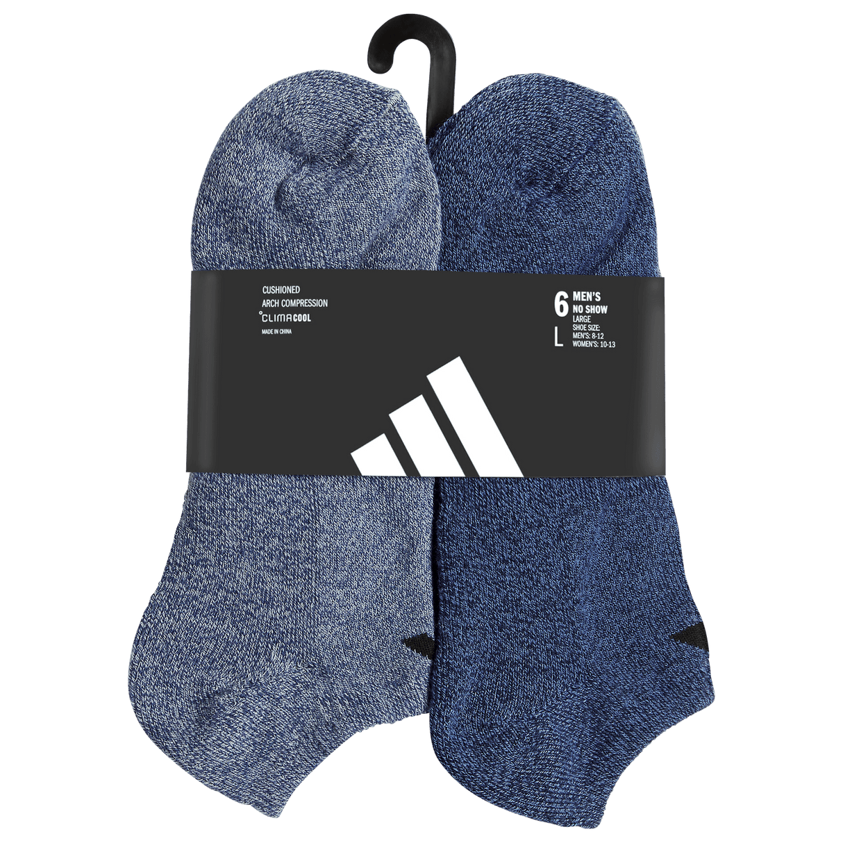 adidas Men's Athletic Cushioned 6-Pack No Show Sock-8