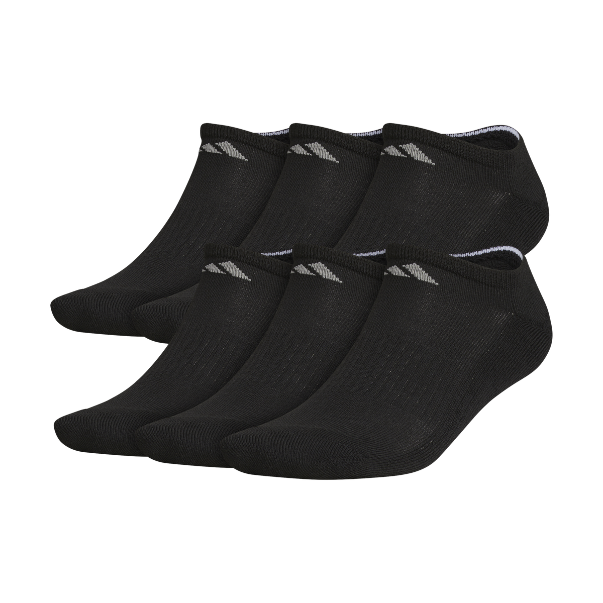 adidas Men's Athletic Cushioned 6-Pack No Show Sock-1