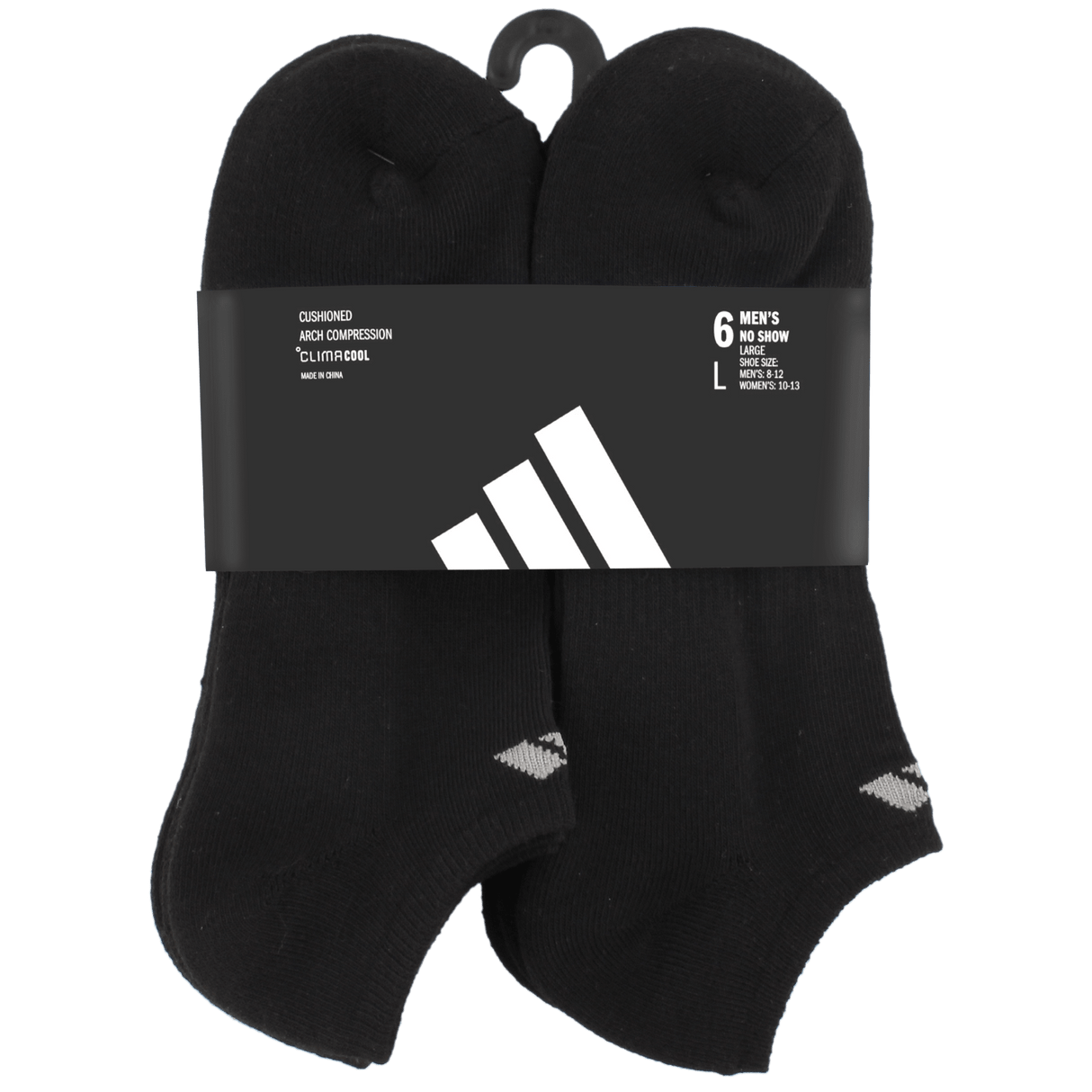 adidas Men's Athletic Cushioned 6-Pack No Show Sock-9
