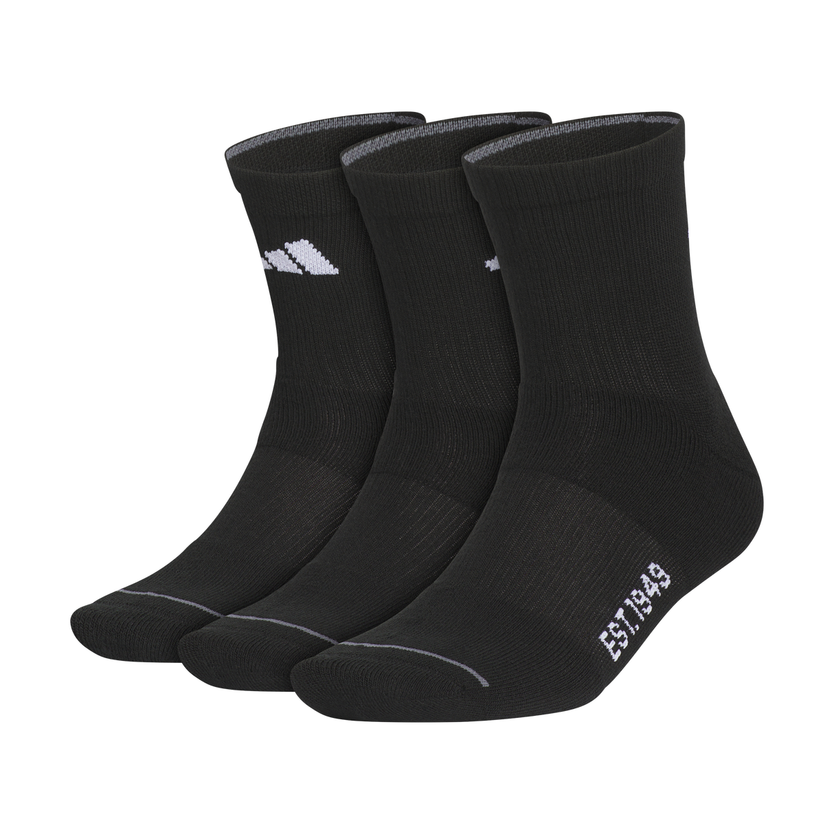 adidas Men's Cushioned Sport 4.0 3-Pack High Quarter Sock-1