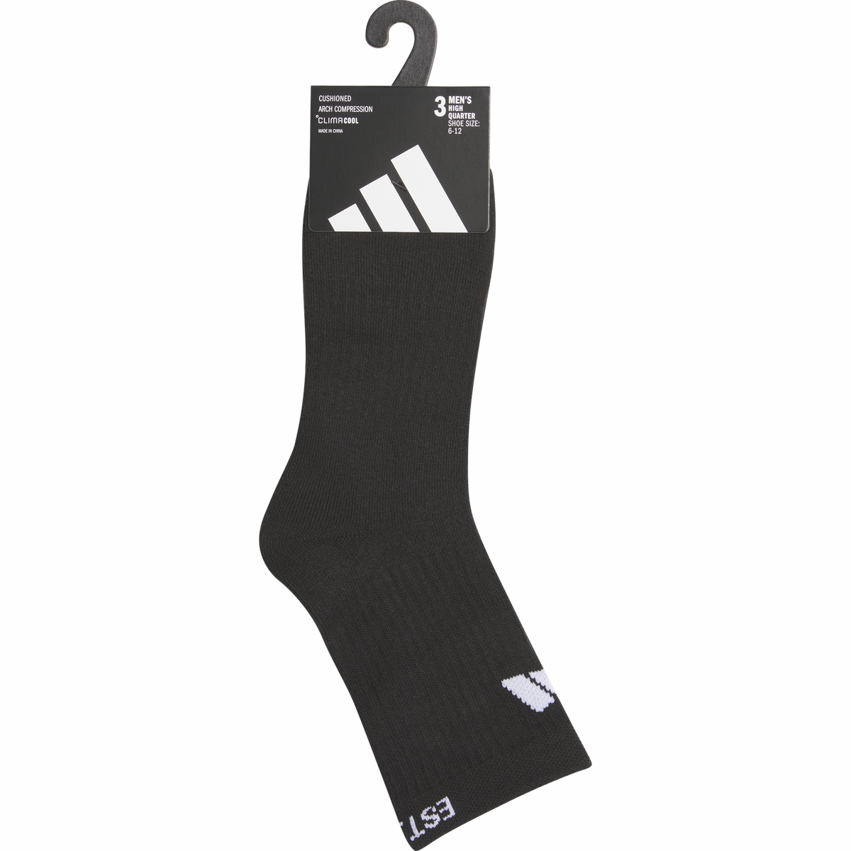 adidas Men's Cushioned Sport 4.0 3-Pack High Quarter Sock-6