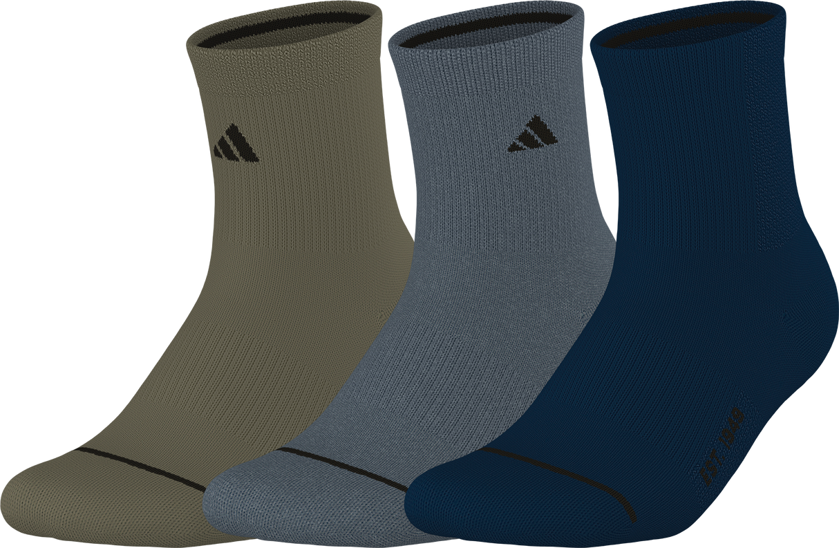 adidas Men's Cushioned Sport 4.0 3-Pack High Quarter Sock-1