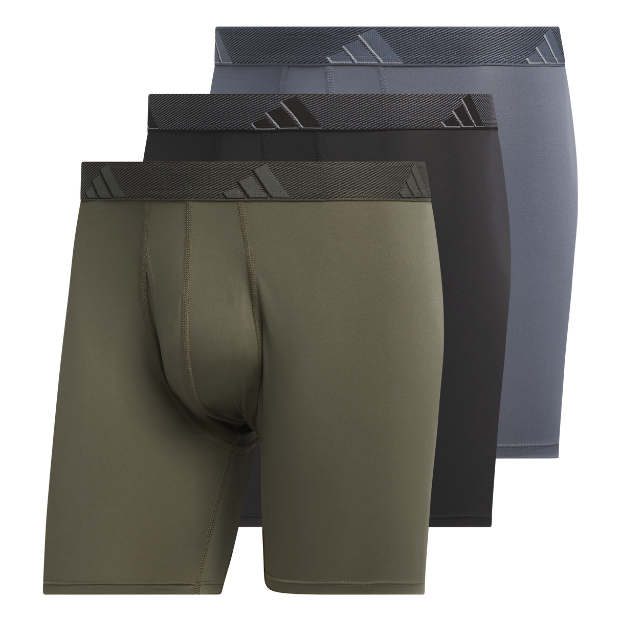 adidas Men's Microfiber 3-Pack Boxer Brief-2