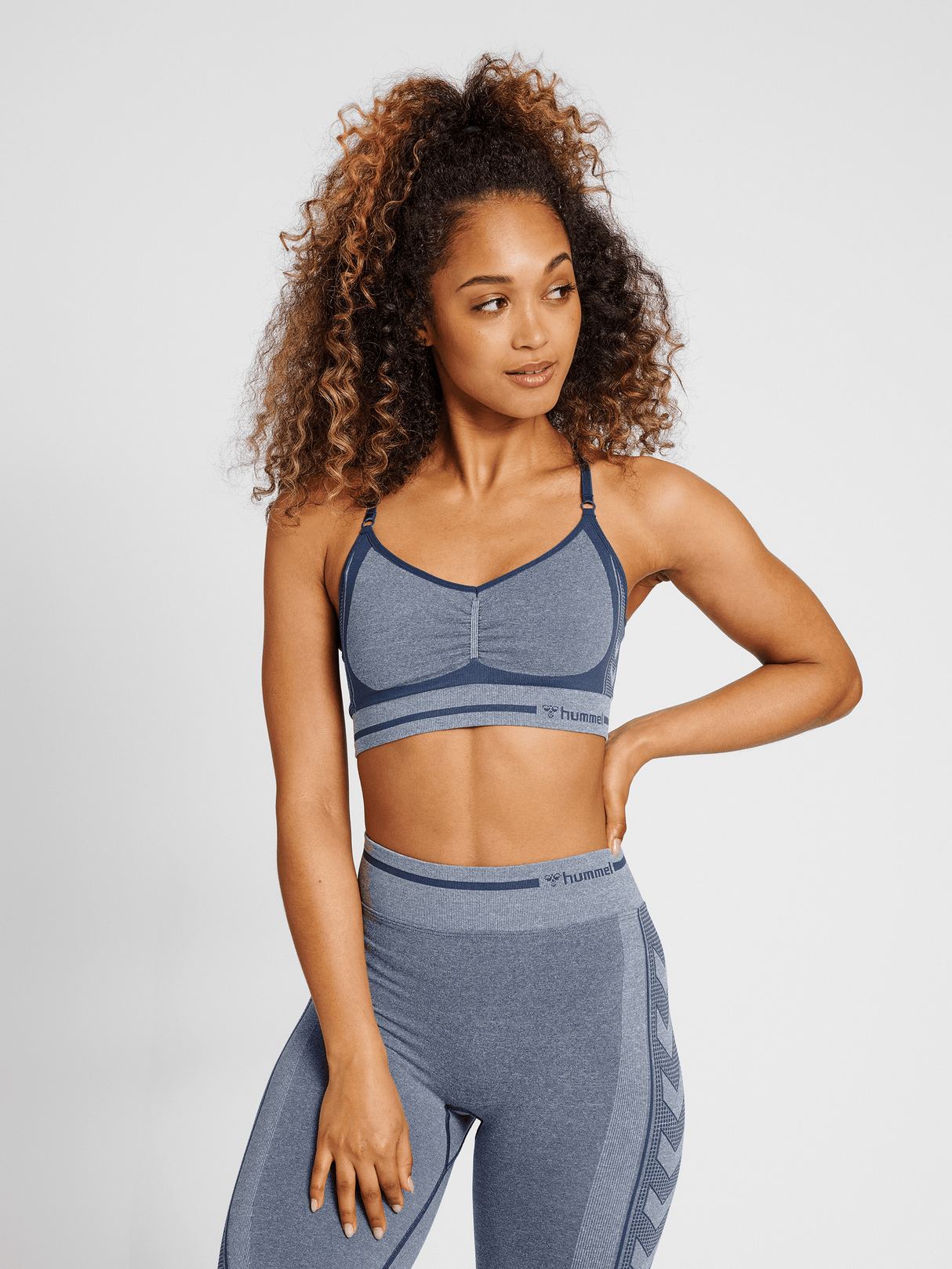 hummel Women's Mindful Training Lulu Seamless Scrunch Bra-6