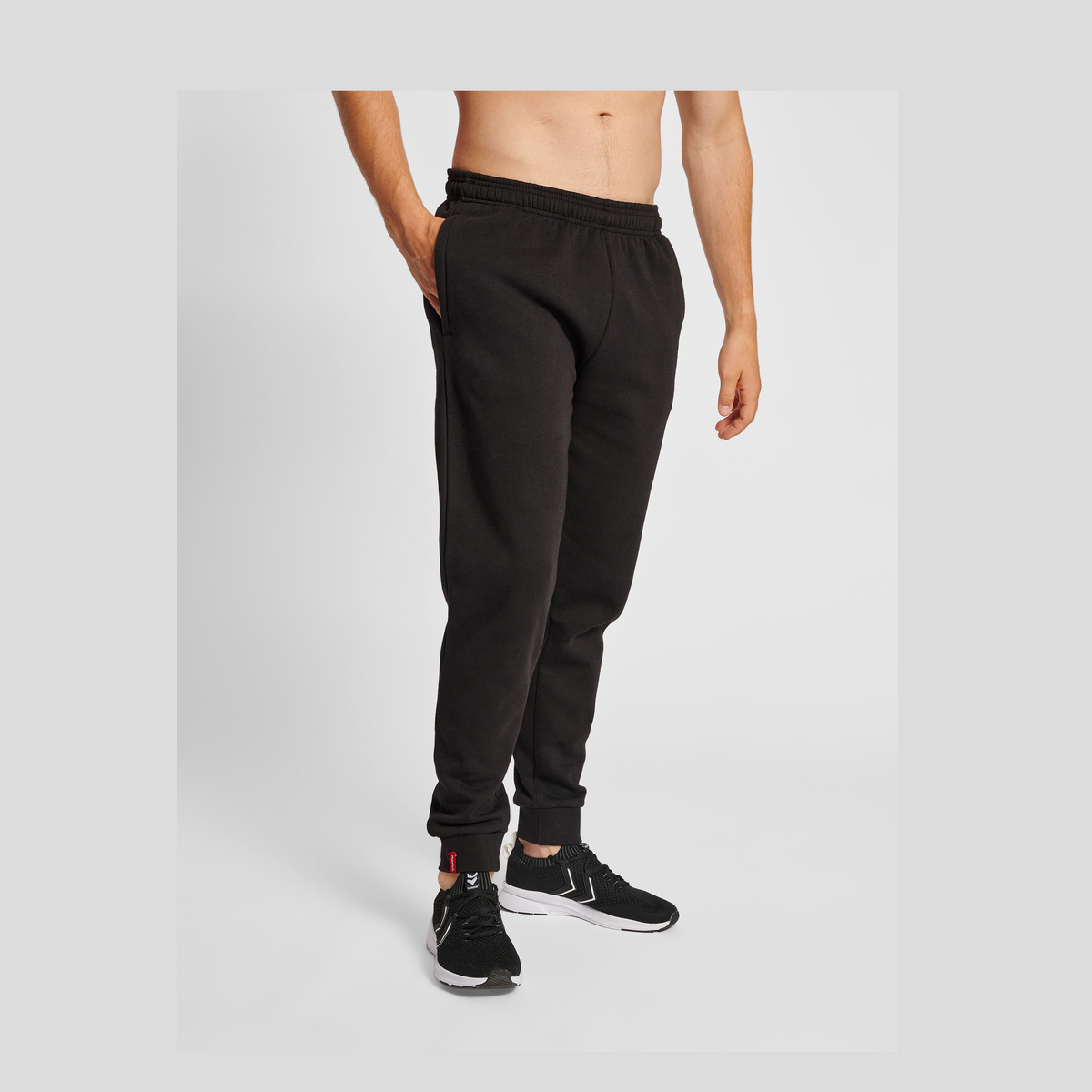 hummel Men's Red Basic Sweatpants-5