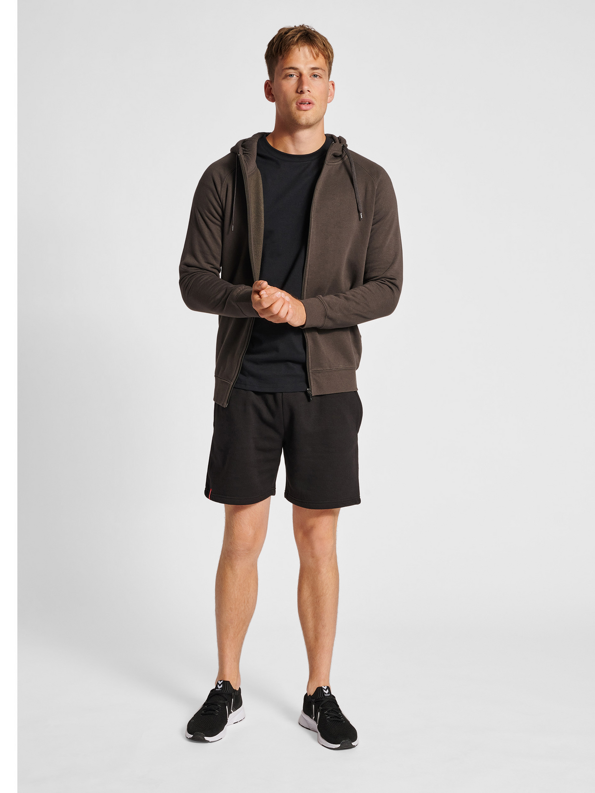 hummel Men's Red Classic Zip Hoodie-4