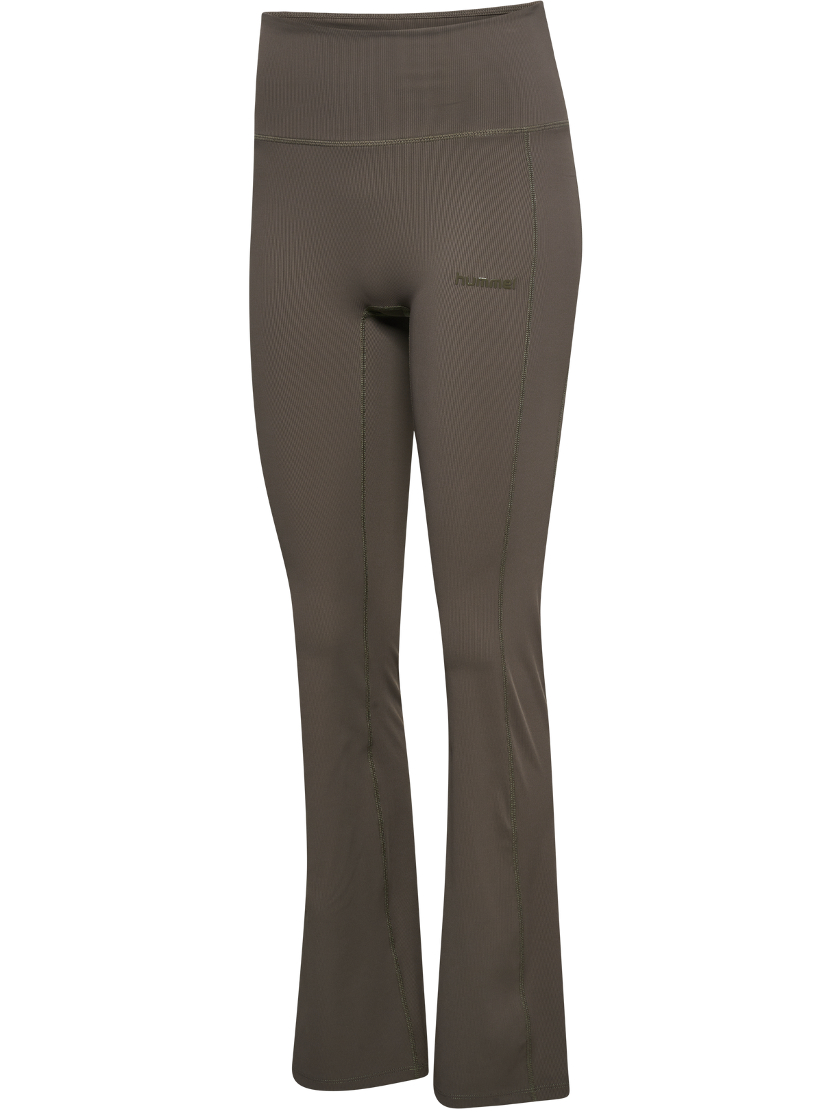 hummel Women's Prima Rib Straight Leg High Waist Tights-1