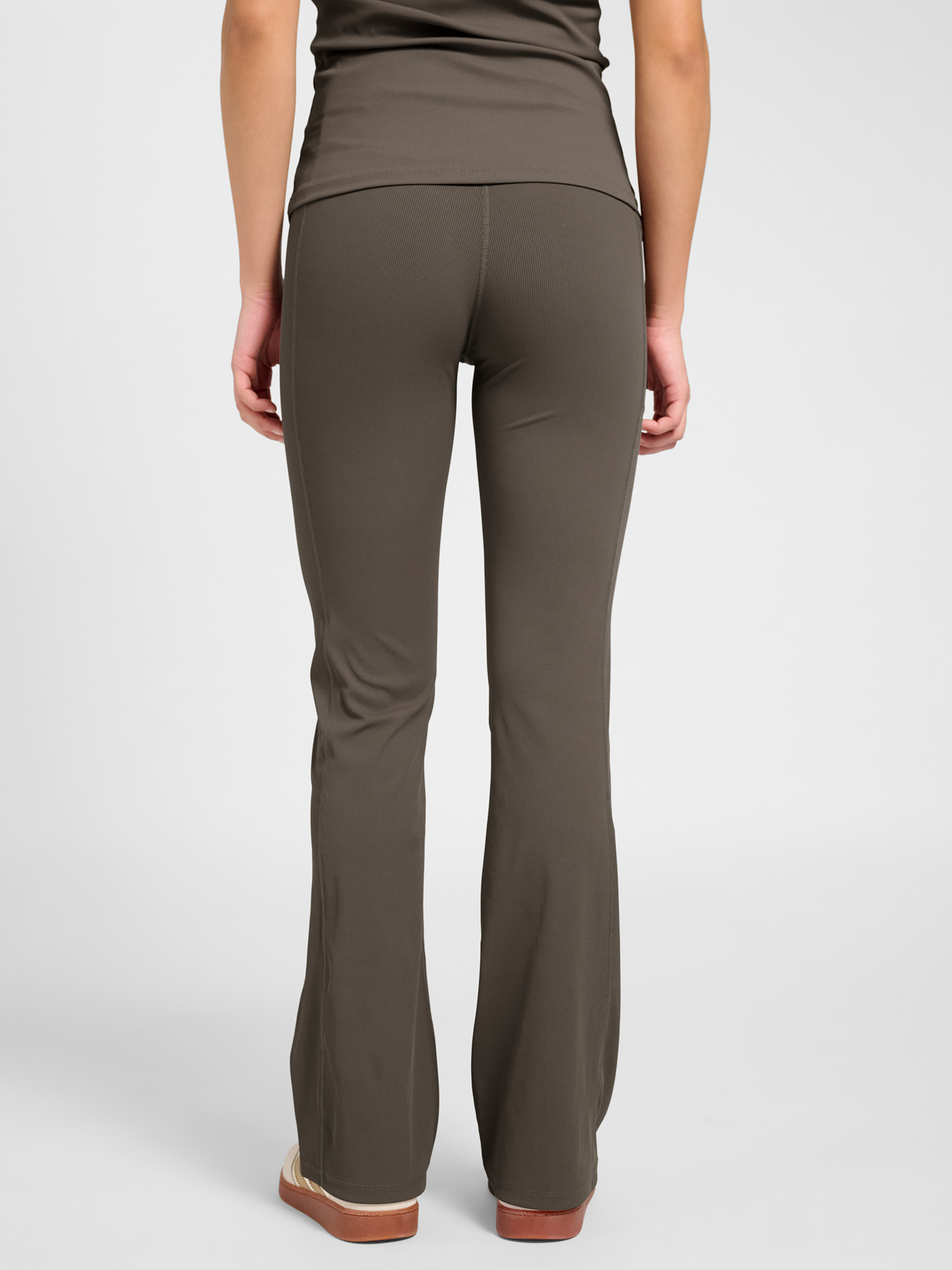 hummel Women's Prima Rib Straight Leg High Waist Tights-5