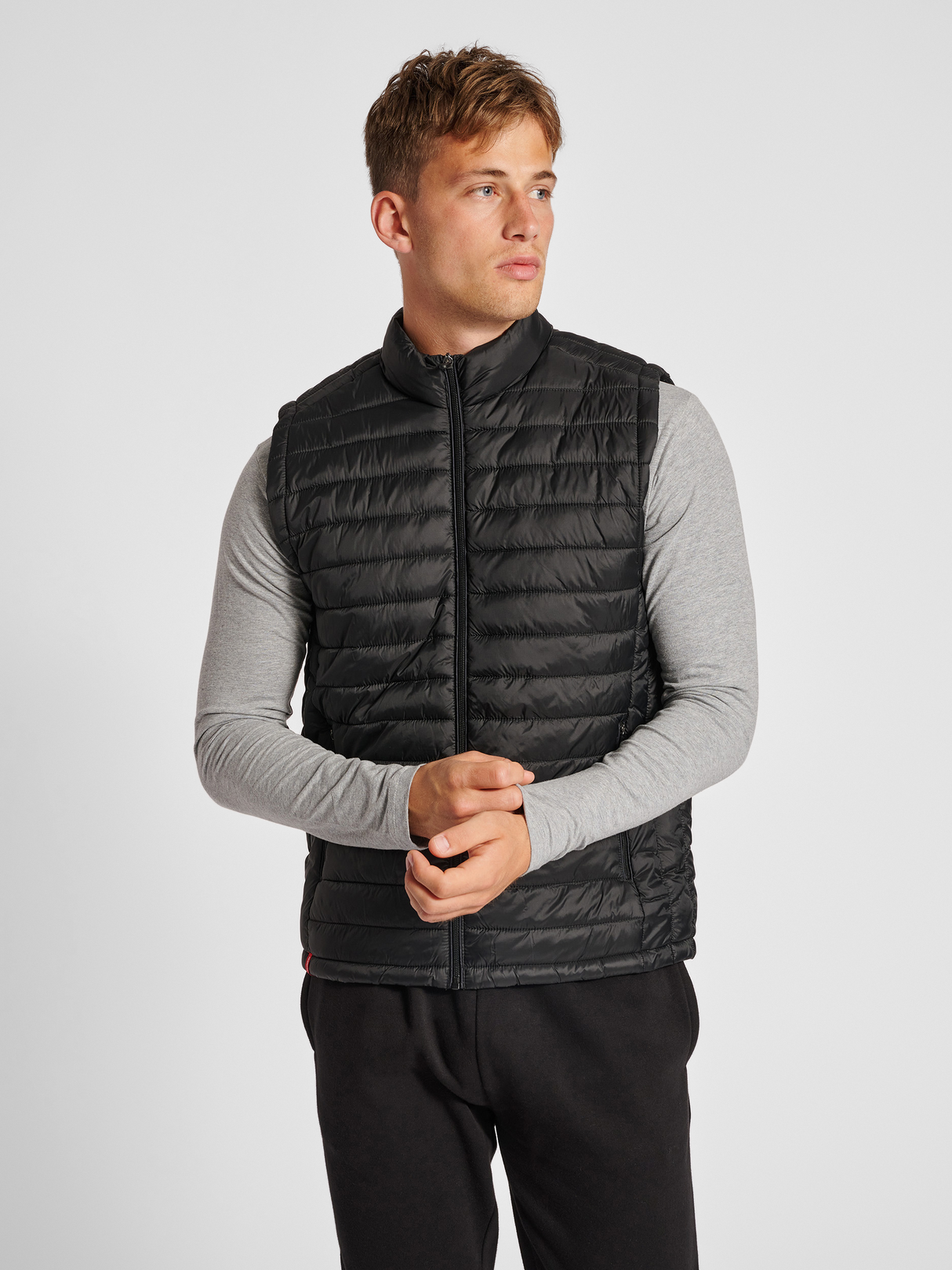 hummel Men's Red Quilted Waistcoat-5