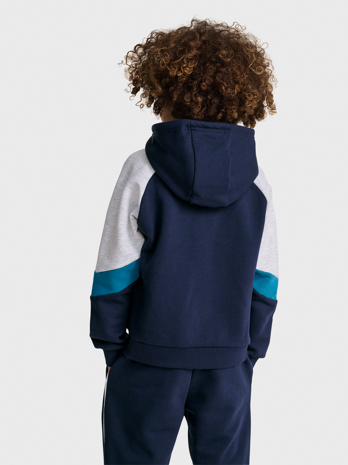 hummel Youth Loose Blocked Zip Hoodie-5