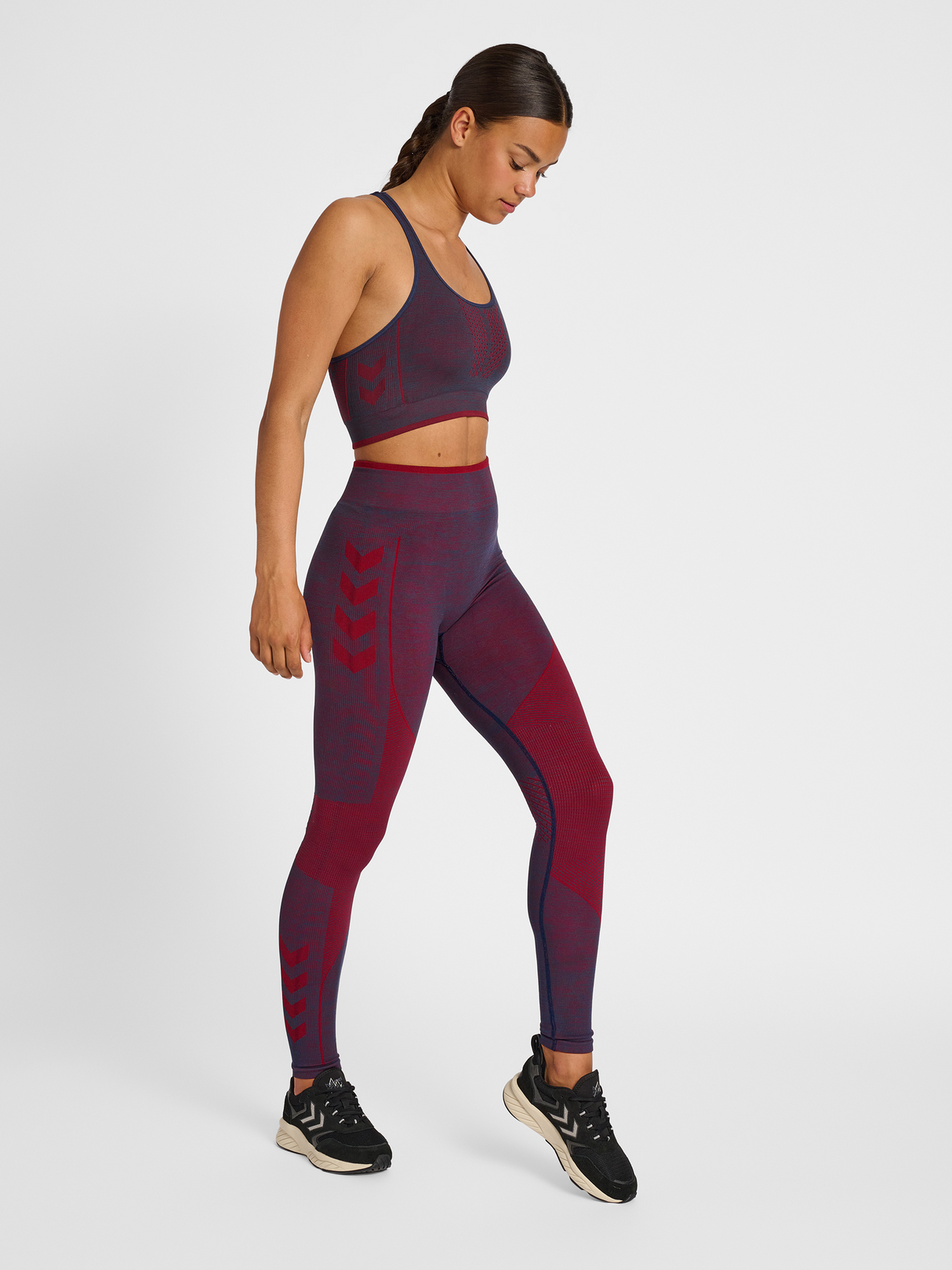 hummel Women's Mindful Training Aly Seamless High Waist Tights-4