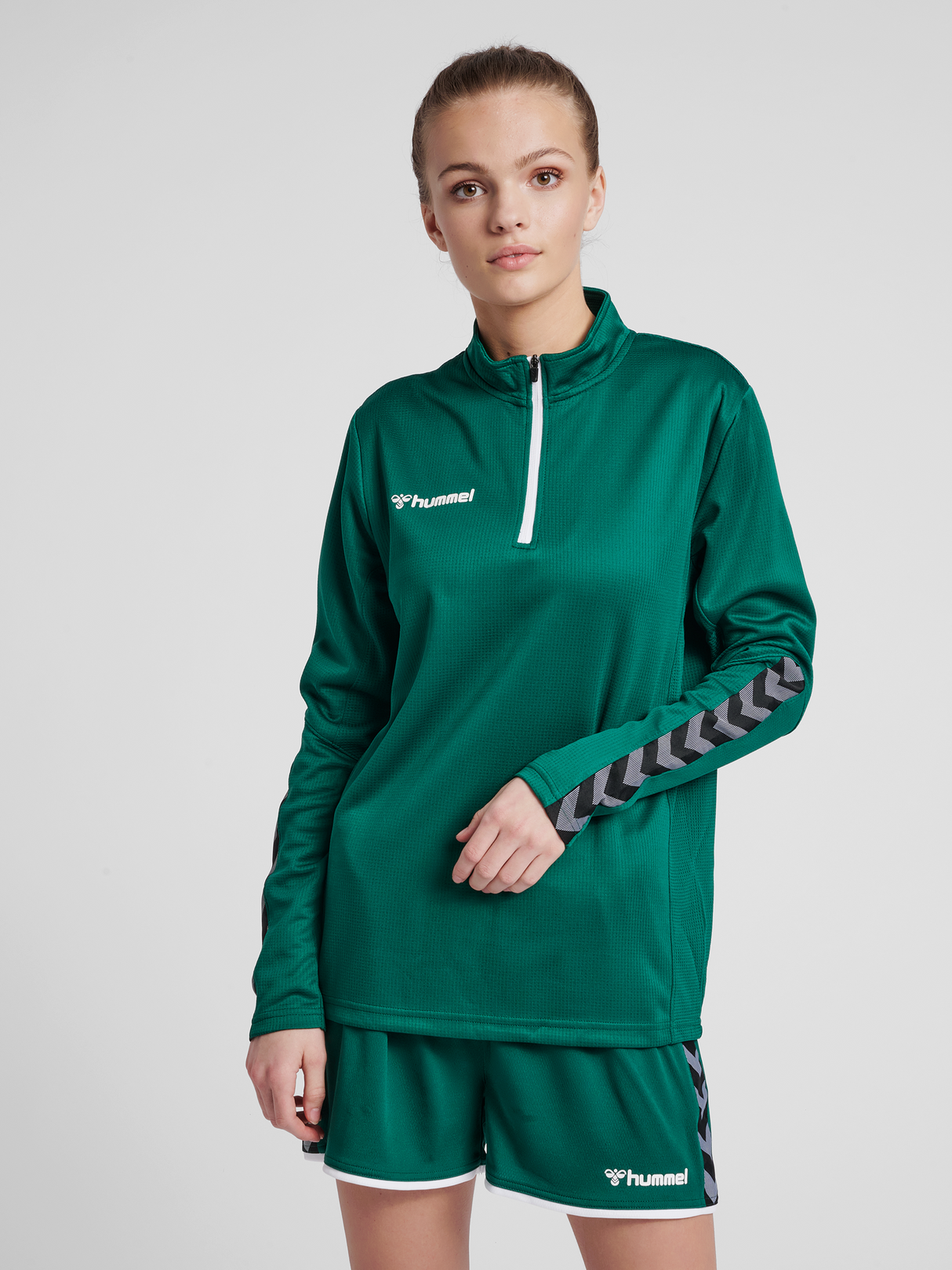 hummel Women's Authentic Half Zip Sweatshirt-4