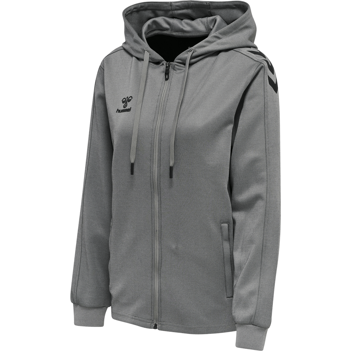 hummel Women's Core XK Poly Zip Hood Sweatshirt-1
