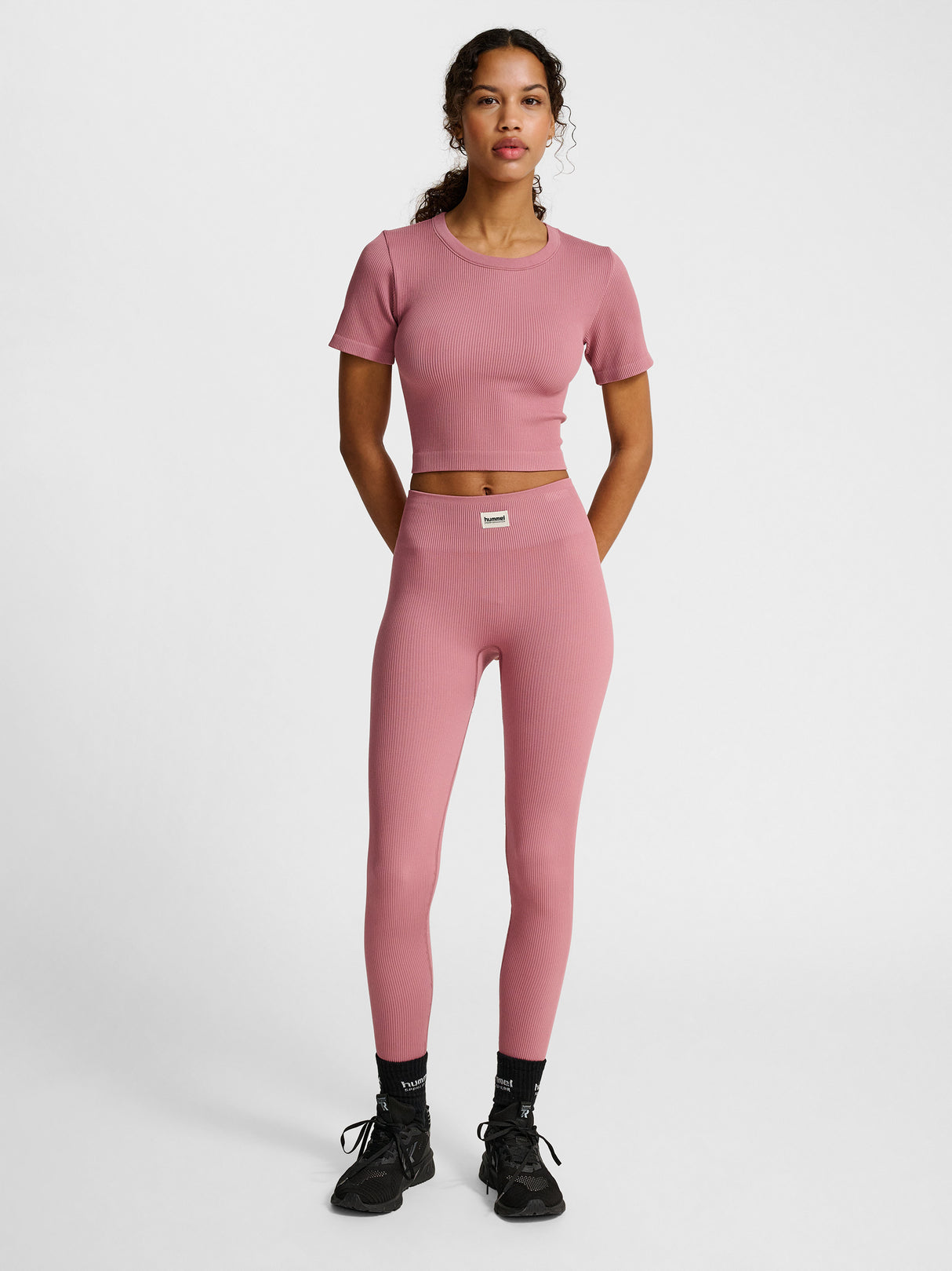 hummel Women's Pulse Seamless Rib Short Sleeve T-Shirt-6