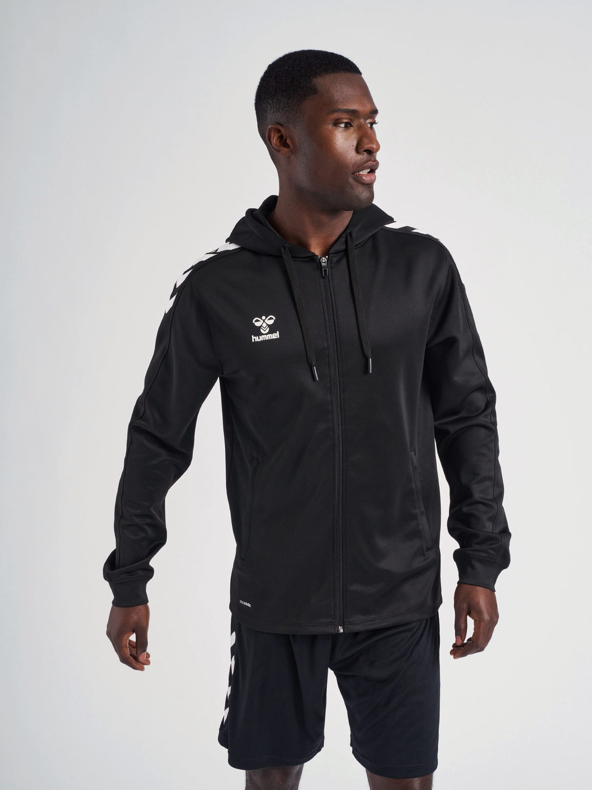 hummel Unisex Core XK Poly Zip Hood Sweatshirt-6