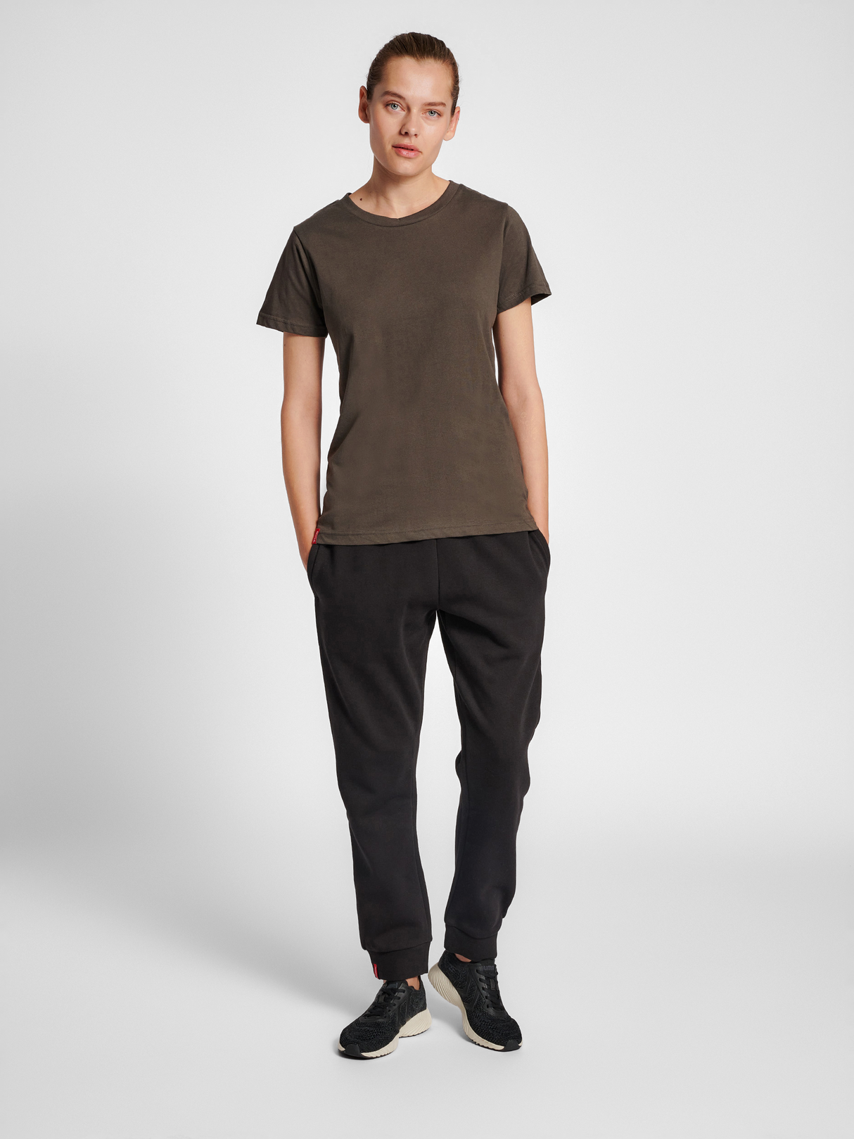 hummel Women's Red Basic Sweatpants-4
