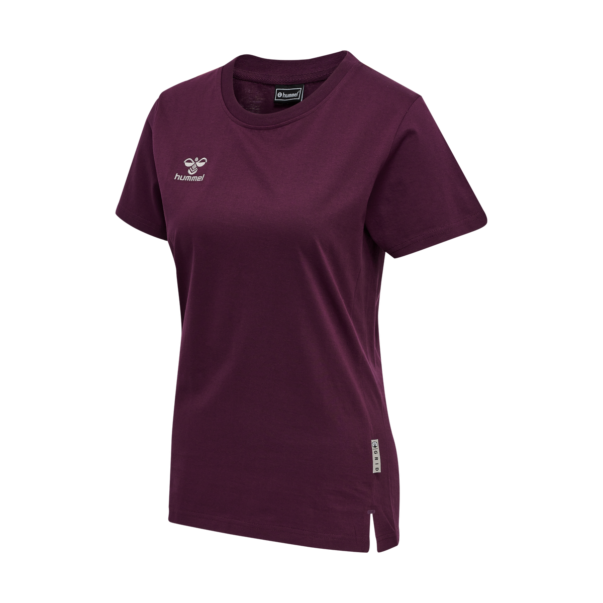 hummel Women's Move Grid Cotton Short Sleeve T-Shirt-1