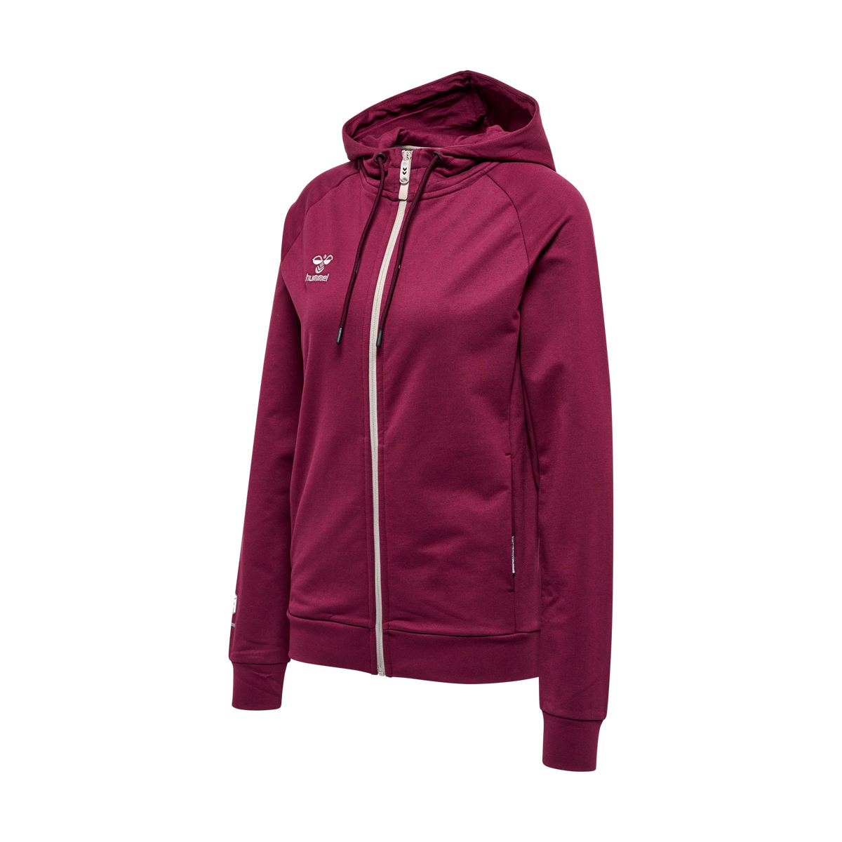 hummel Women's Move Grid Cotton Zip Hoodie-1