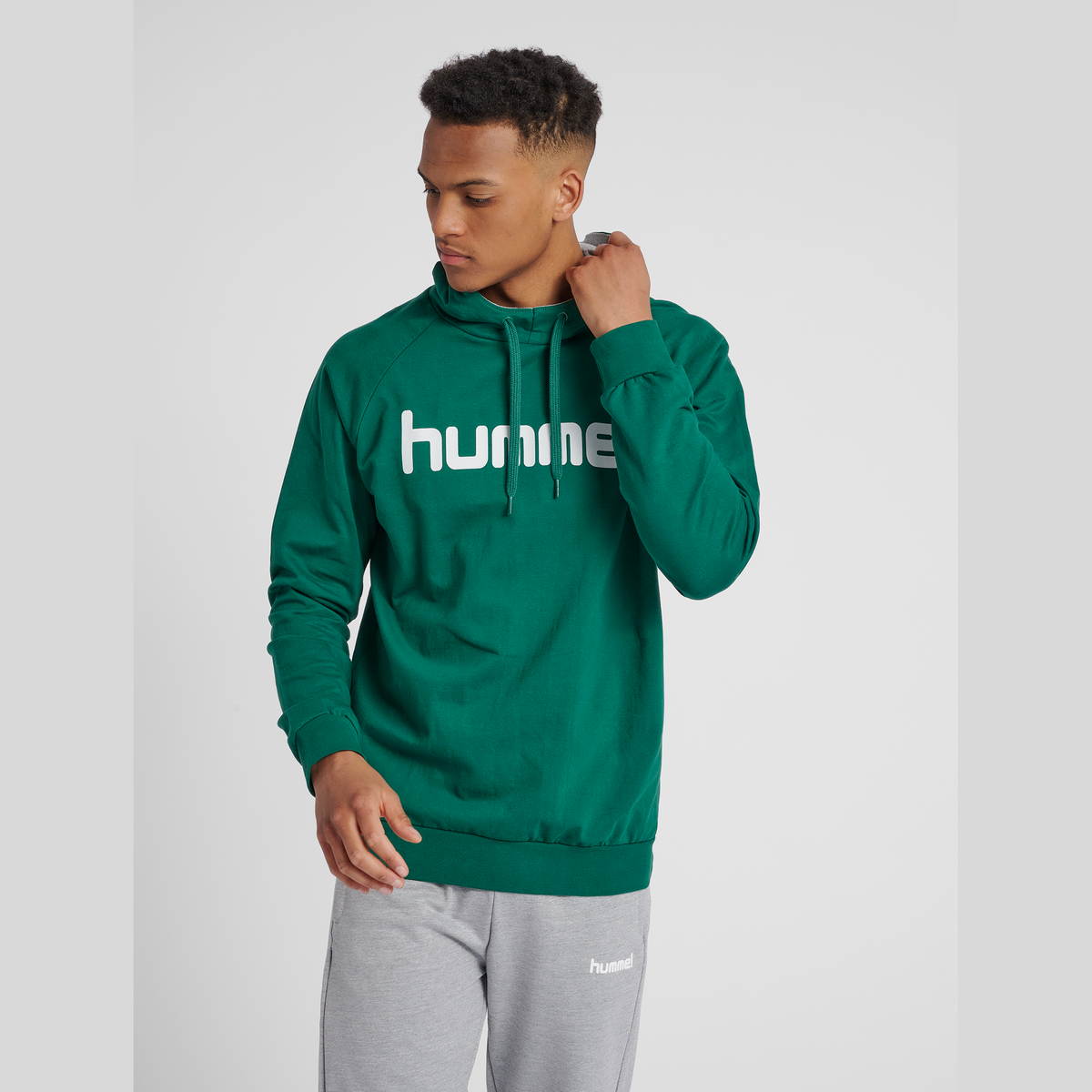 hummel Men's Go Cotton Logo Hoodie-5