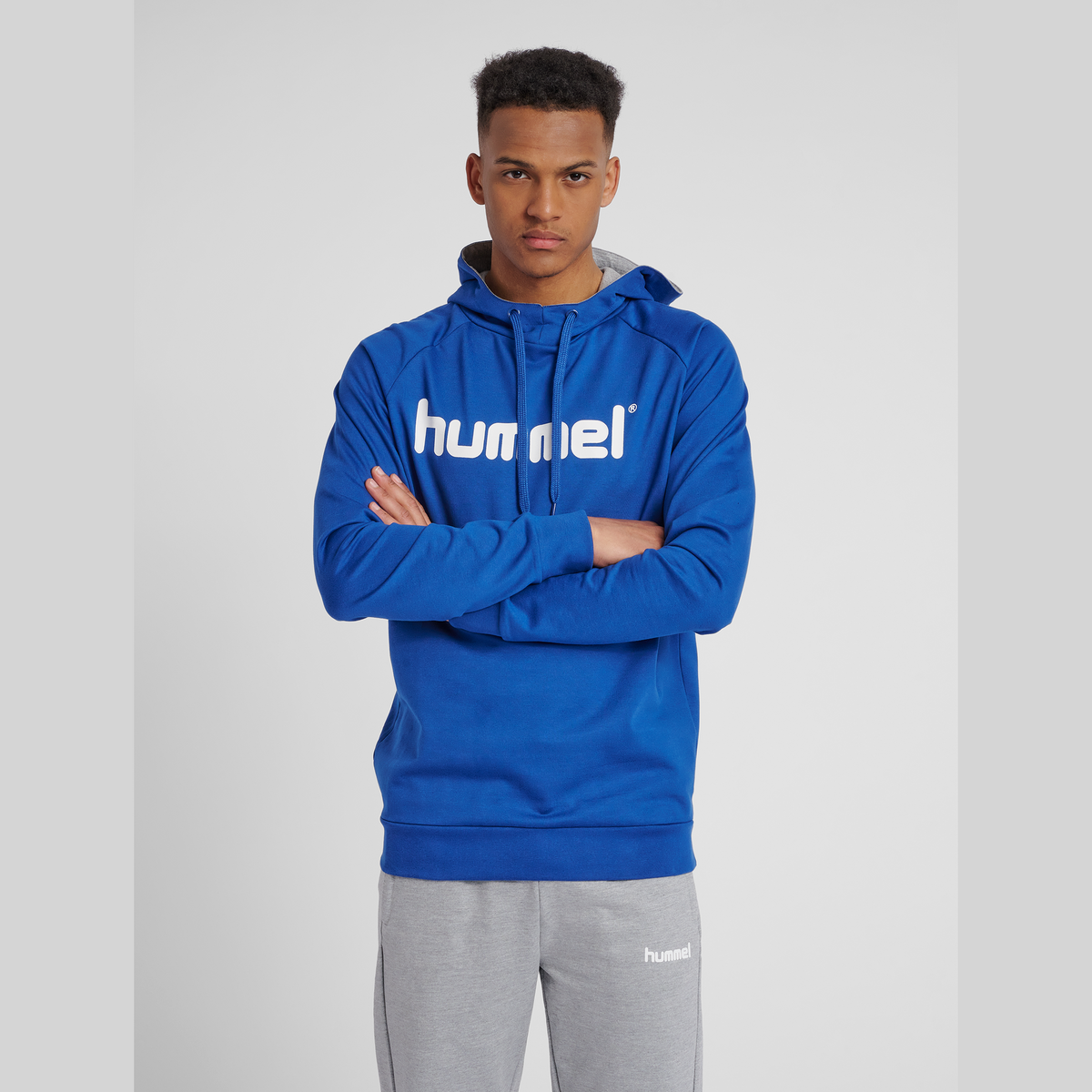 hummel Men's Go Cotton Logo Hoodie-4