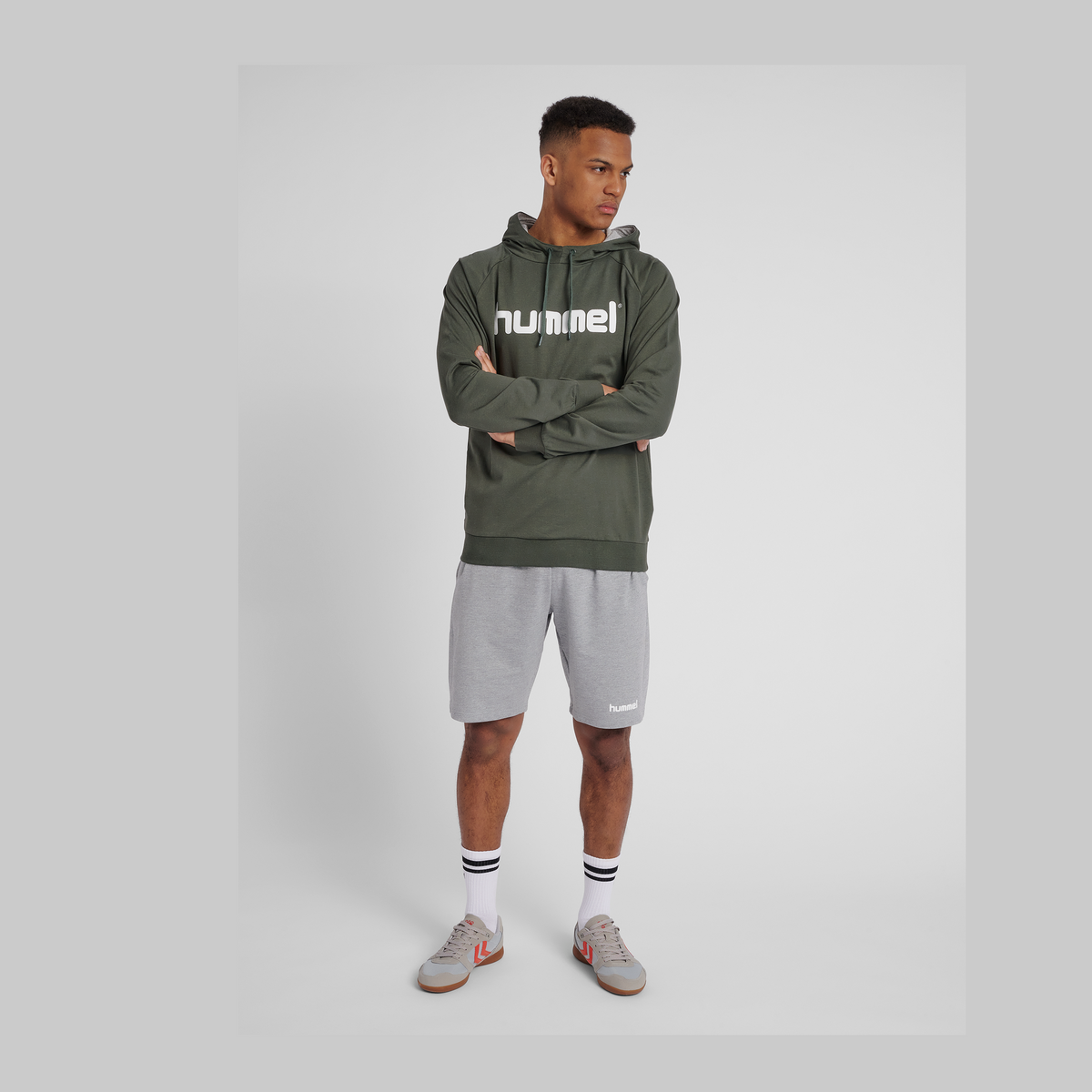 hummel Men's Go Cotton Logo Hoodie-1