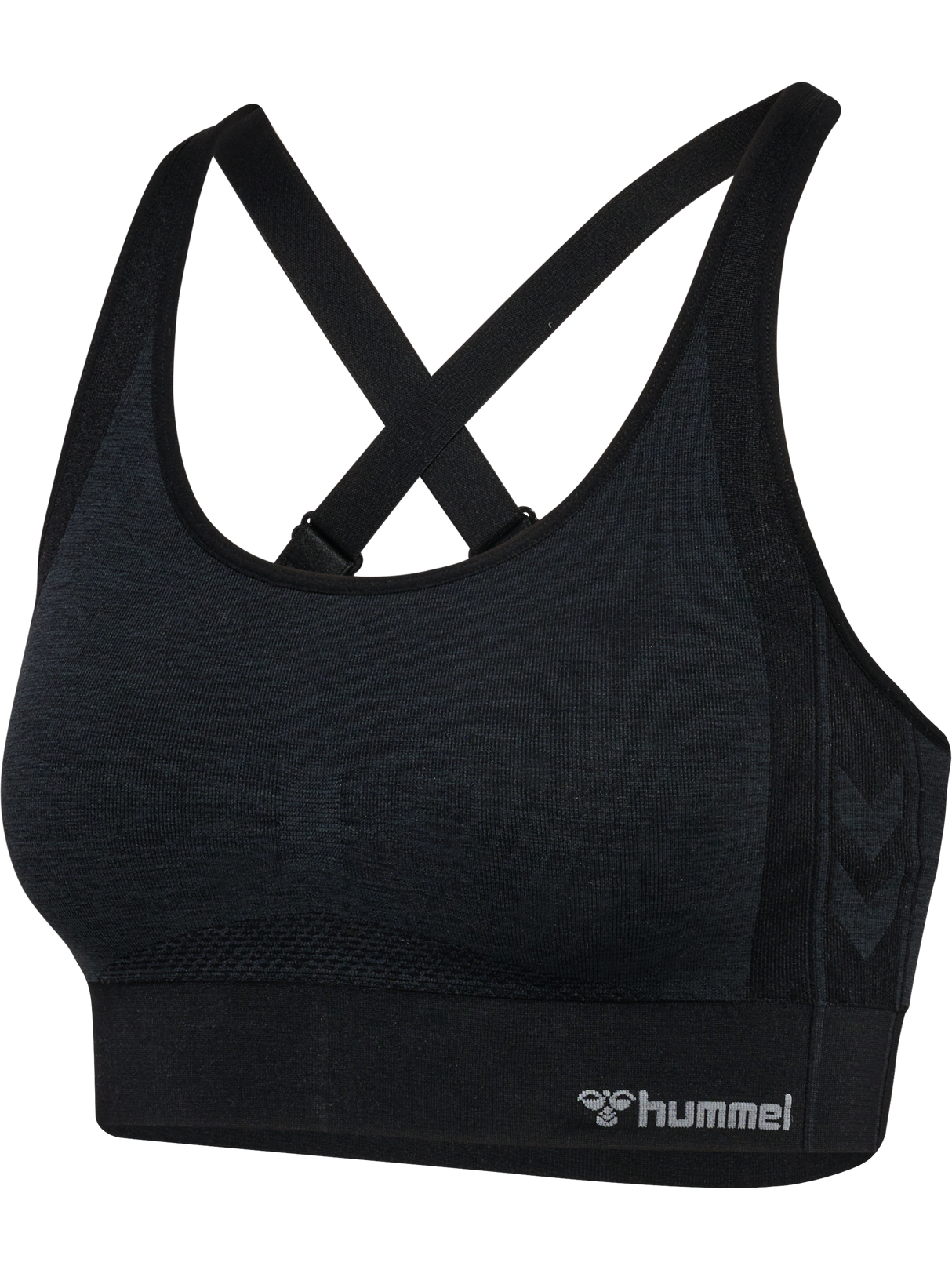 hummel Women's Mindful Training Shine Seamless Sports Bra-1