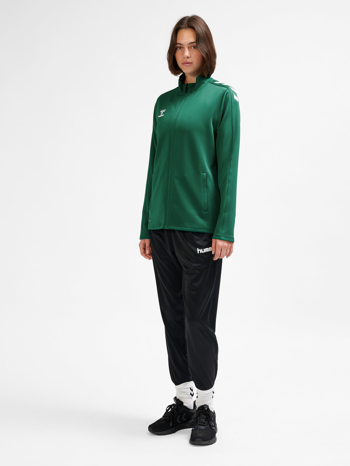hummel Women's Core XK Poly Zip Sweatshirt-7