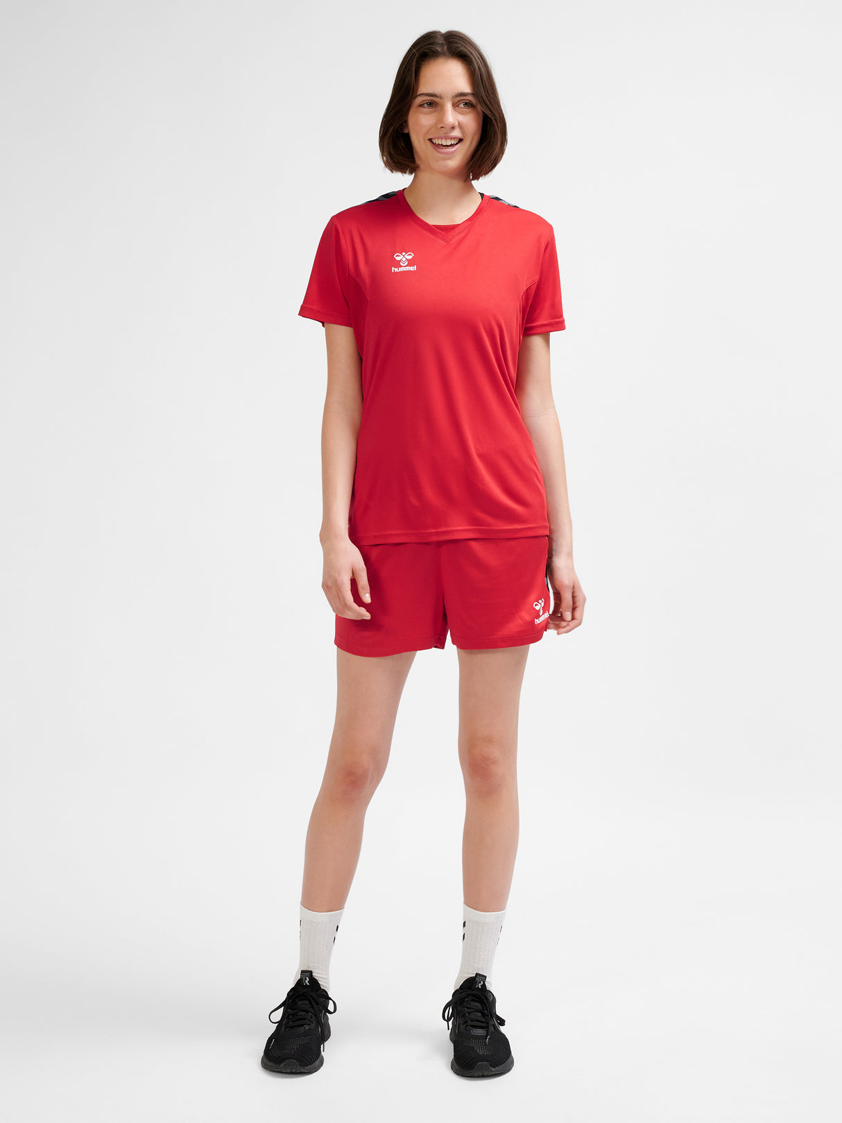 hummel Women's Authentic Polyester Short Sleeve Soccer Jersey-7