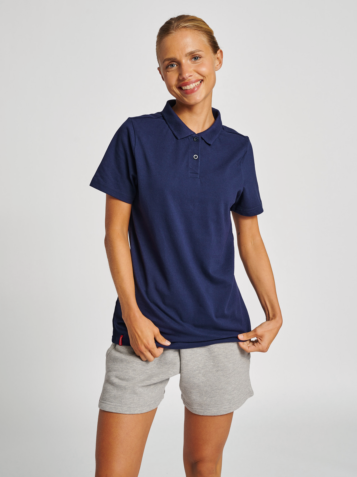 hummel Women's Red Classic Polo-5