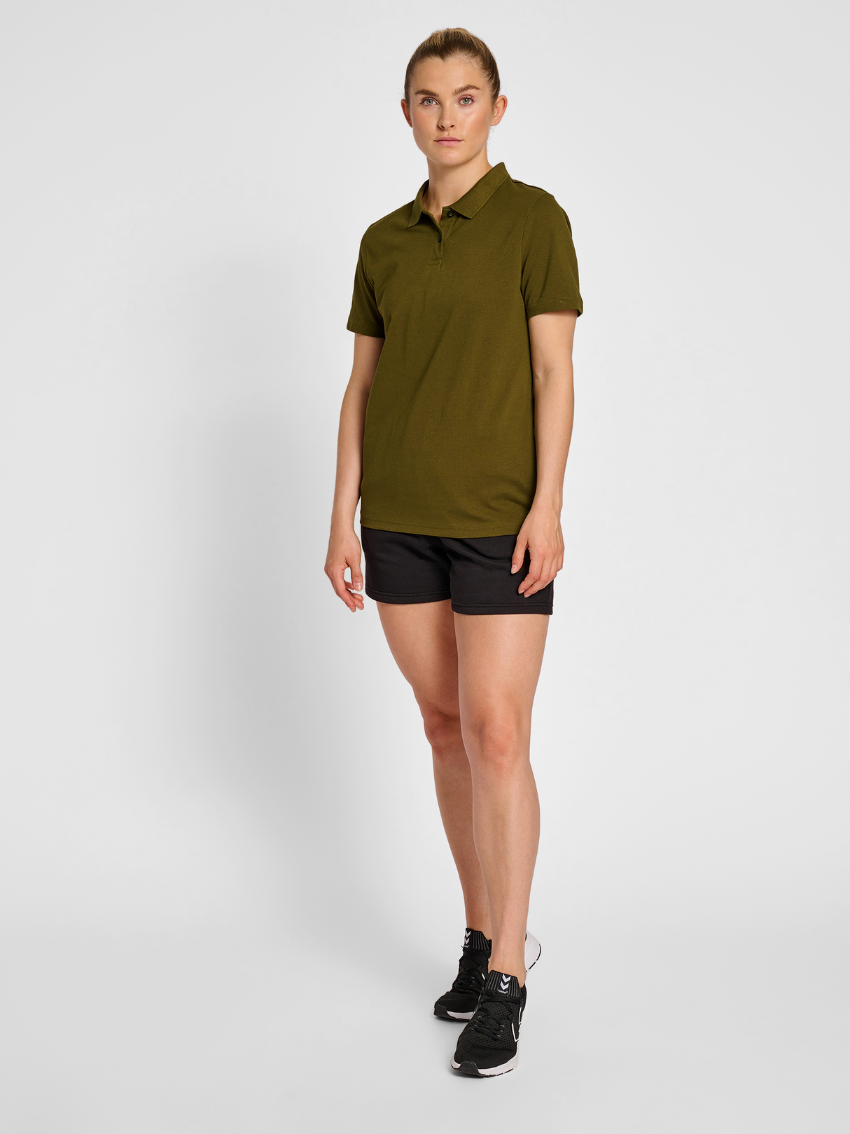 hummel Women's Red Classic Polo-4