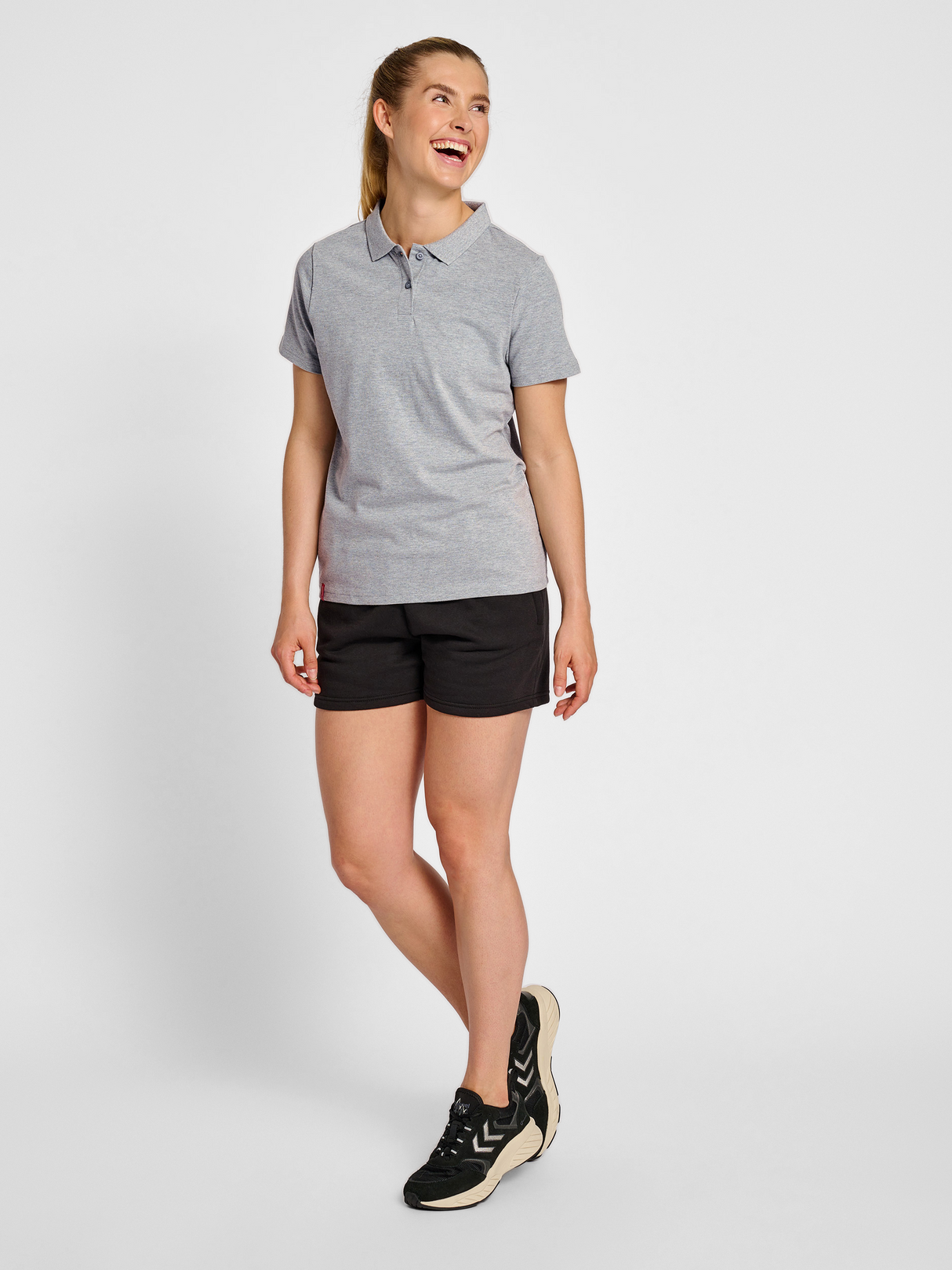 hummel Women's Red Classic Polo-4
