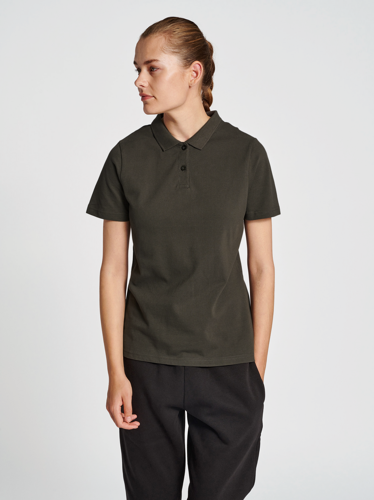 hummel Women's Red Classic Polo-5