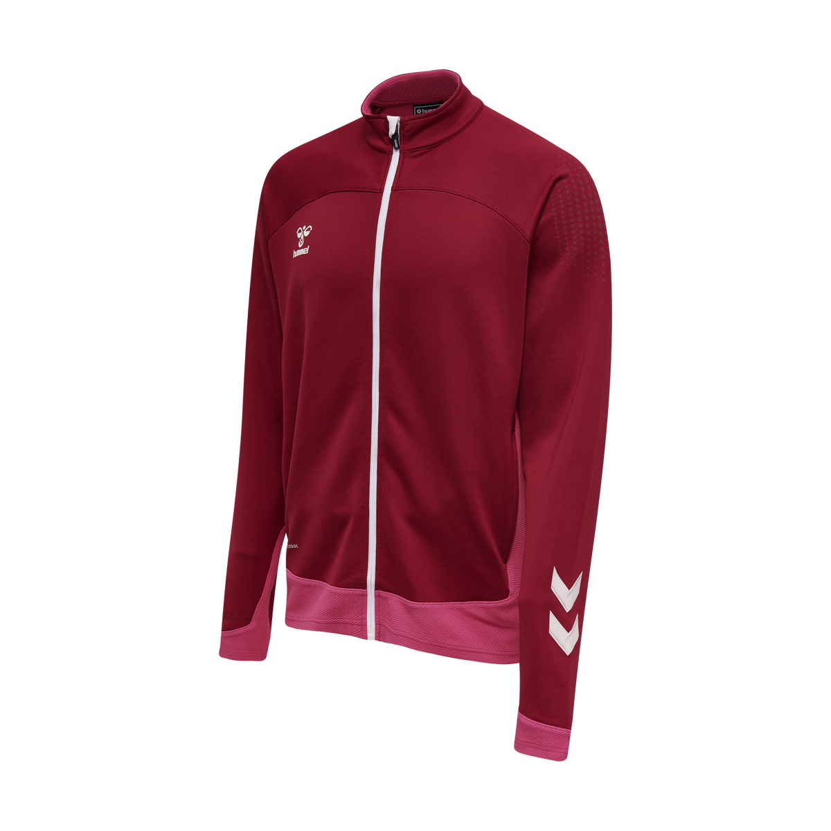 hummel Men's Lead Poly Zip Jacket-1