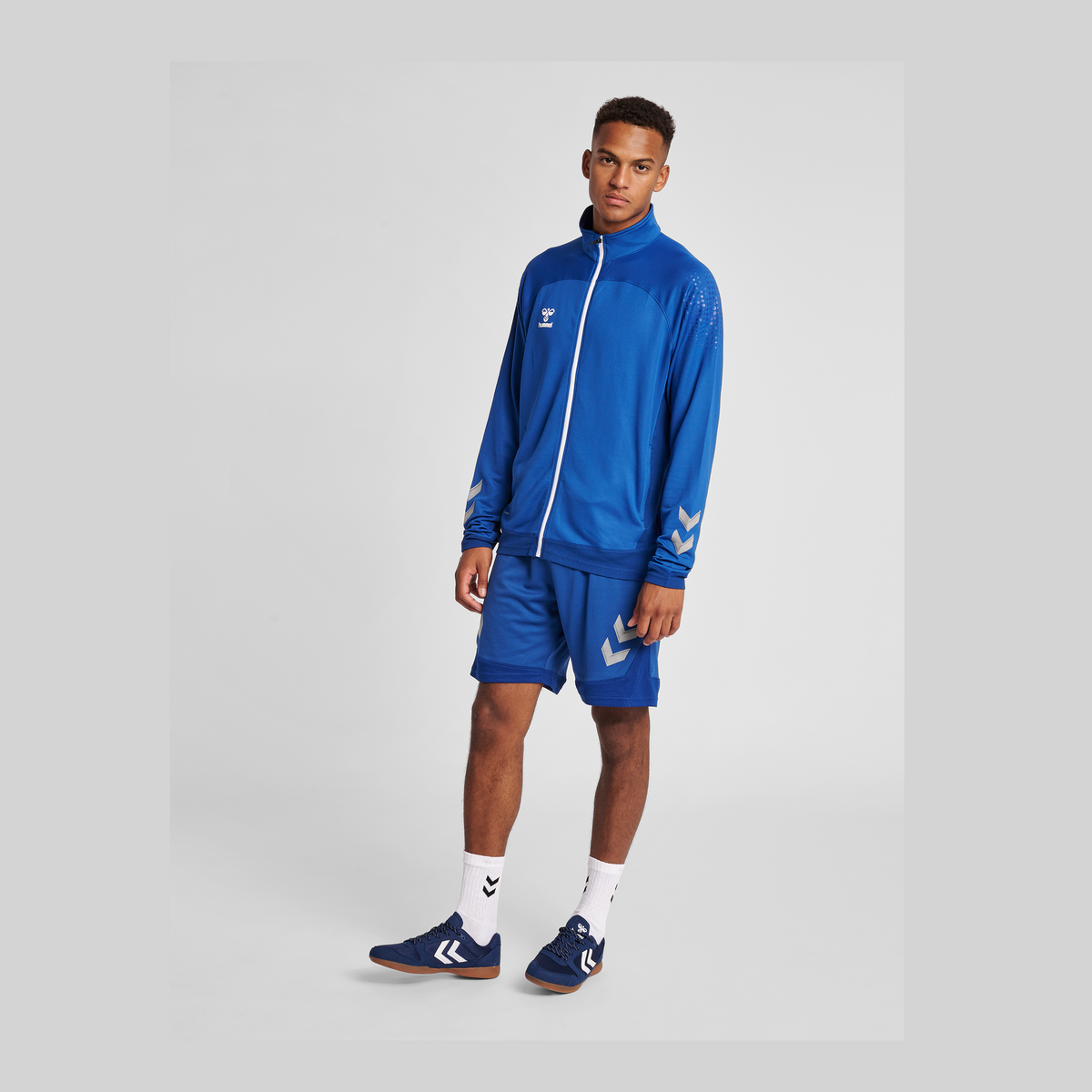 hummel Men's Lead Poly Zip Jacket-4