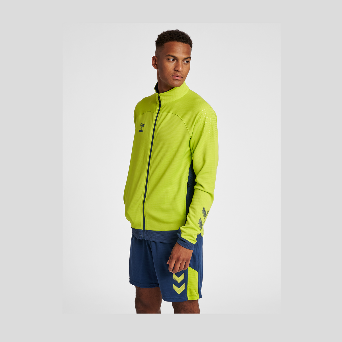 hummel Men's Lead Poly Zip Jacket-5