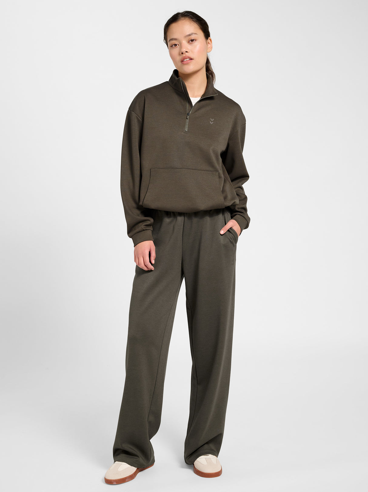 hummel Women's Yoga Soft Half Zip Jacket-6