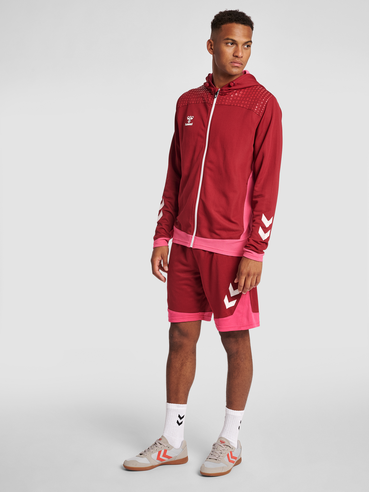 hummel Men's Lead Zip Poly Hoodie-4