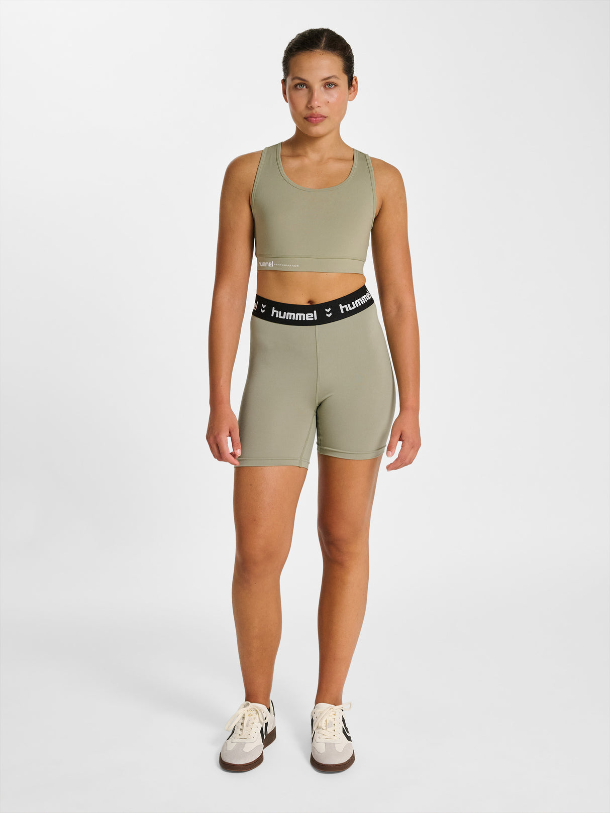 hummel Women's Pulse Mid Waist Shorts Tights-6