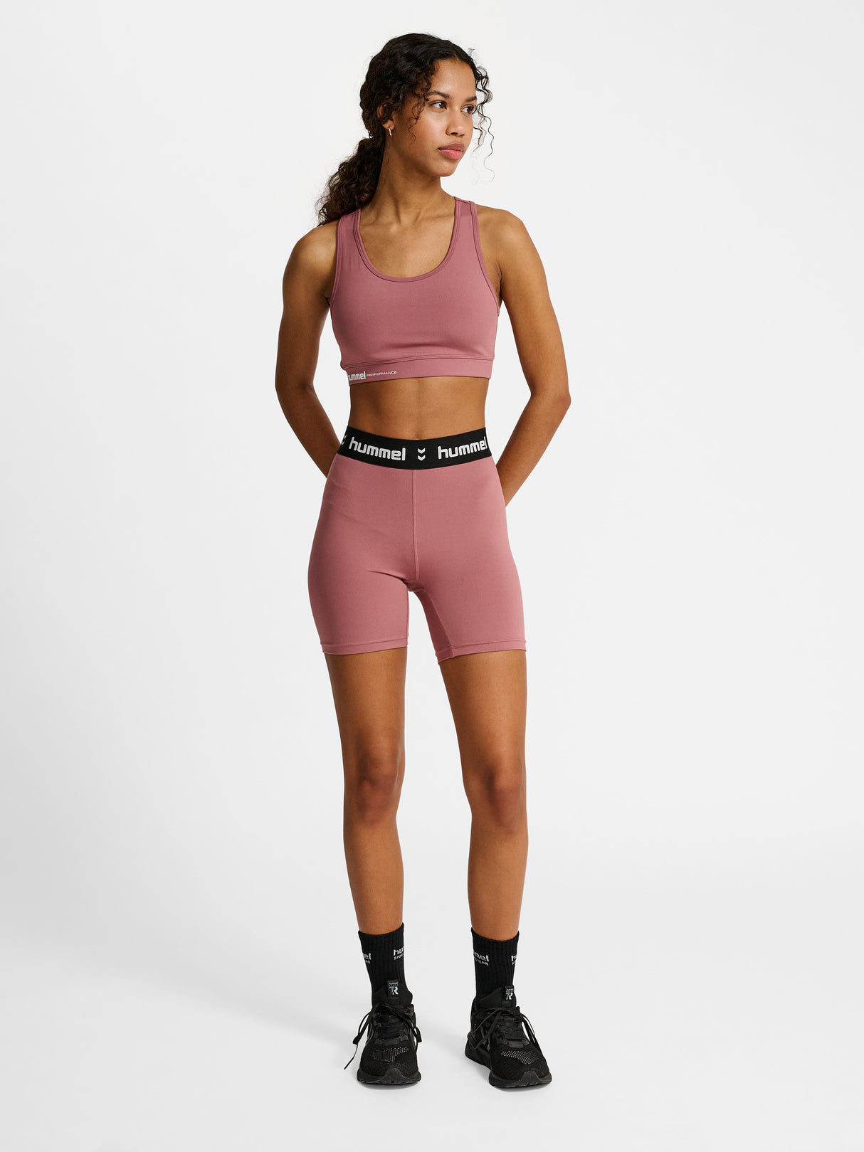 hummel Women's Pulse Mid Waist Shorts Tights-6