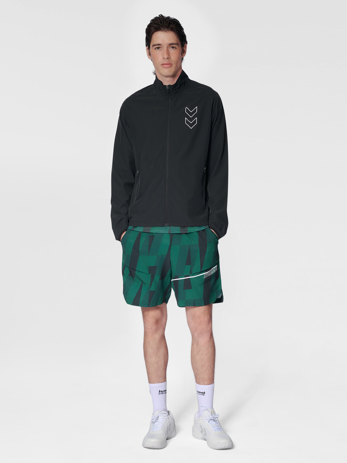 hummel Men's Court AOP Pocket Shorts-6