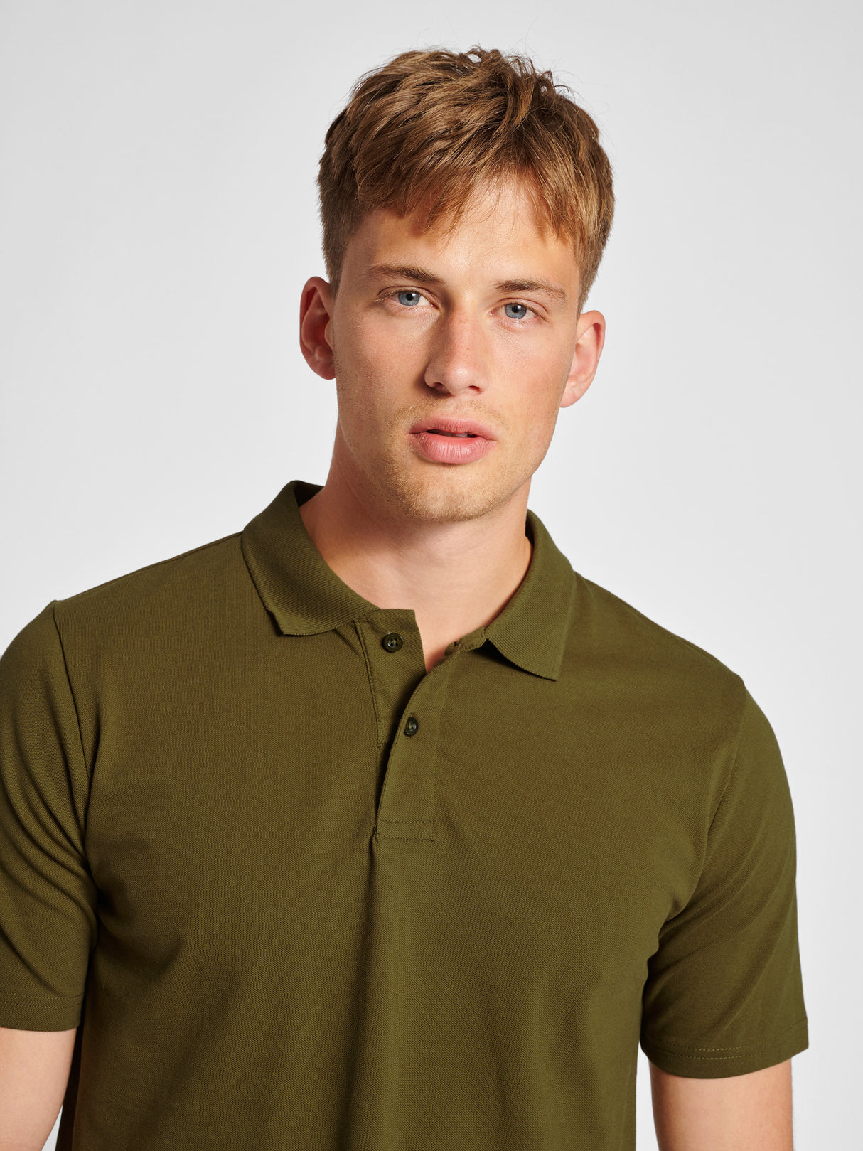 hummel Men's Red Stretch Polo-6